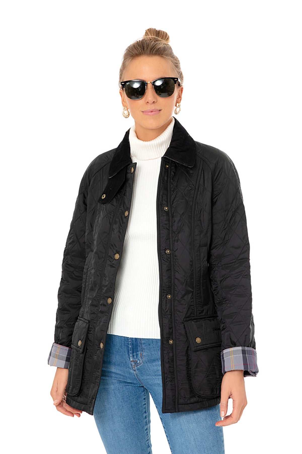 Barbour Beadnell Polar Kapitone Ceket BK91 Black