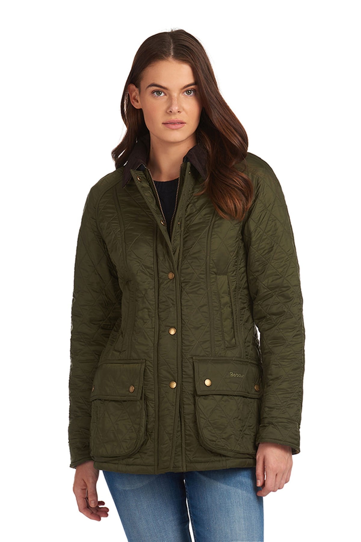 Barbour Beadnell Polar Kapitone Ceket OL91 Olive