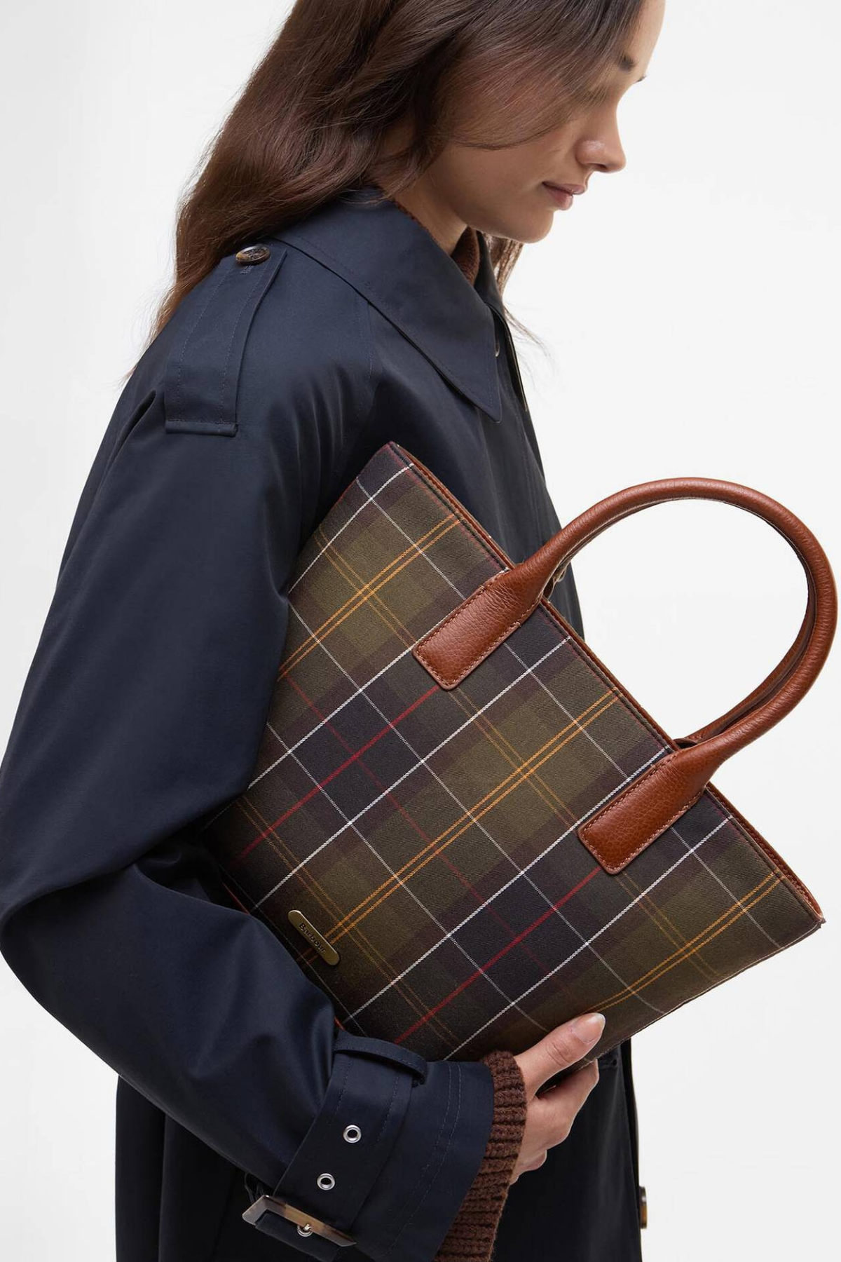 Barbour Birch Tartan Kol Çantası TN11 Classic Tartan