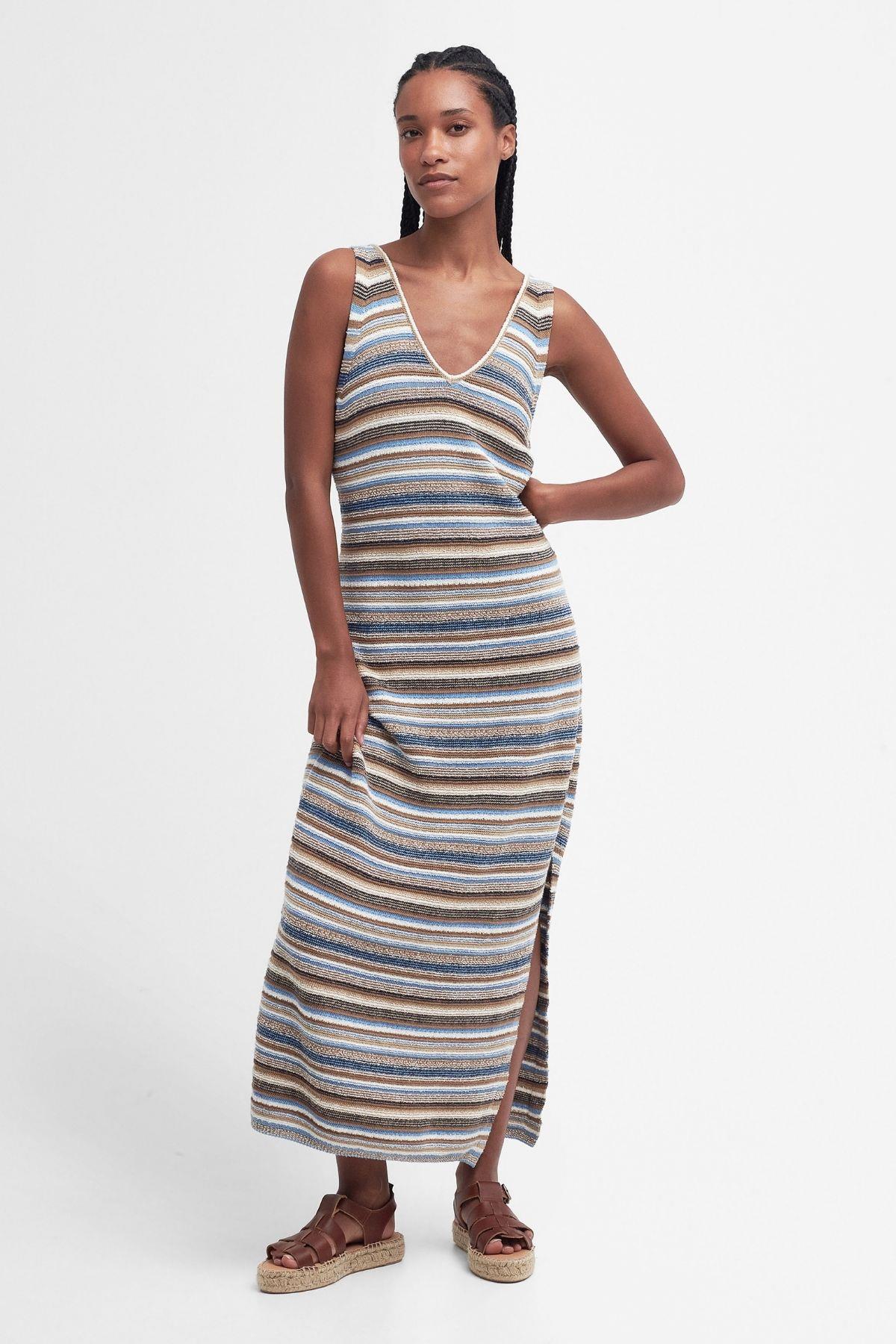 Barbour Blakeney Midi Örme Elbise MI11 Multi