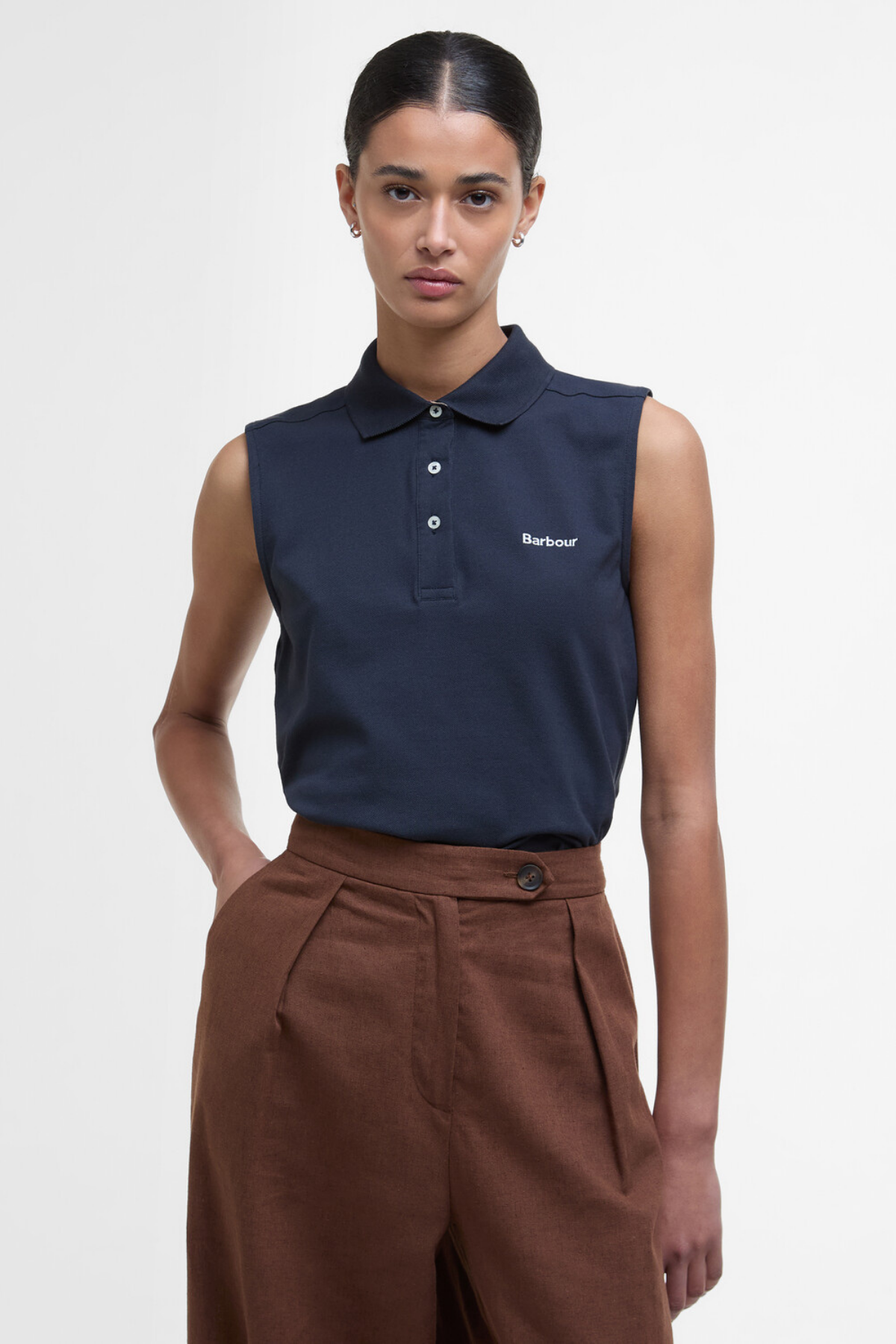 Barbour Bowford Polo Yaka NY73 Navy