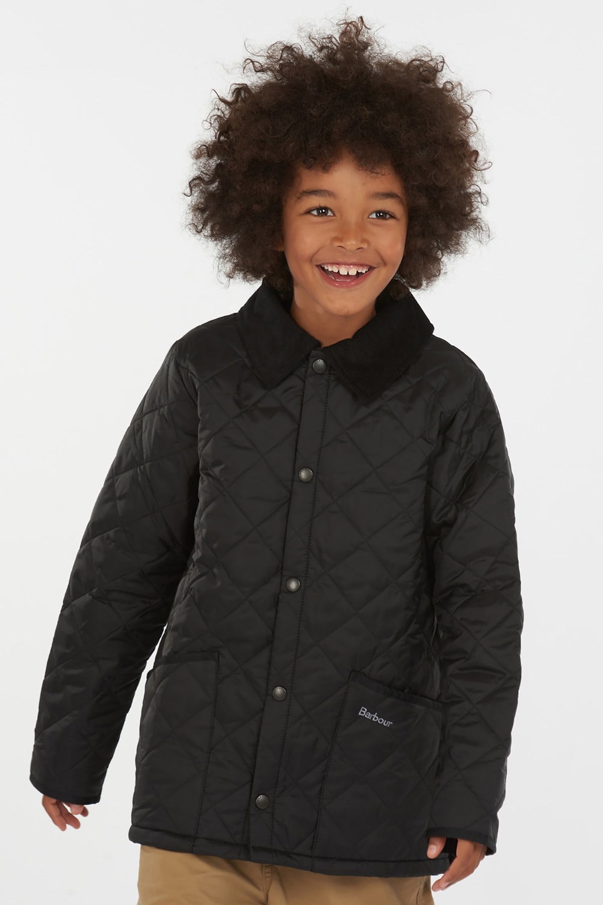 Barbour Boys Liddesdale Quilt Jacket BK92 Black