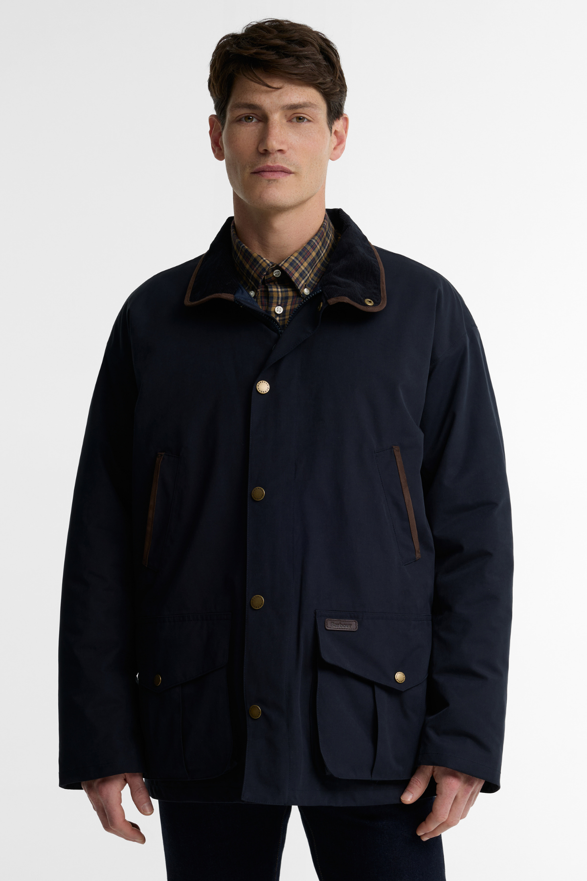 Barbour Bromfield Waterproof Ceket NY71 Dark Navy