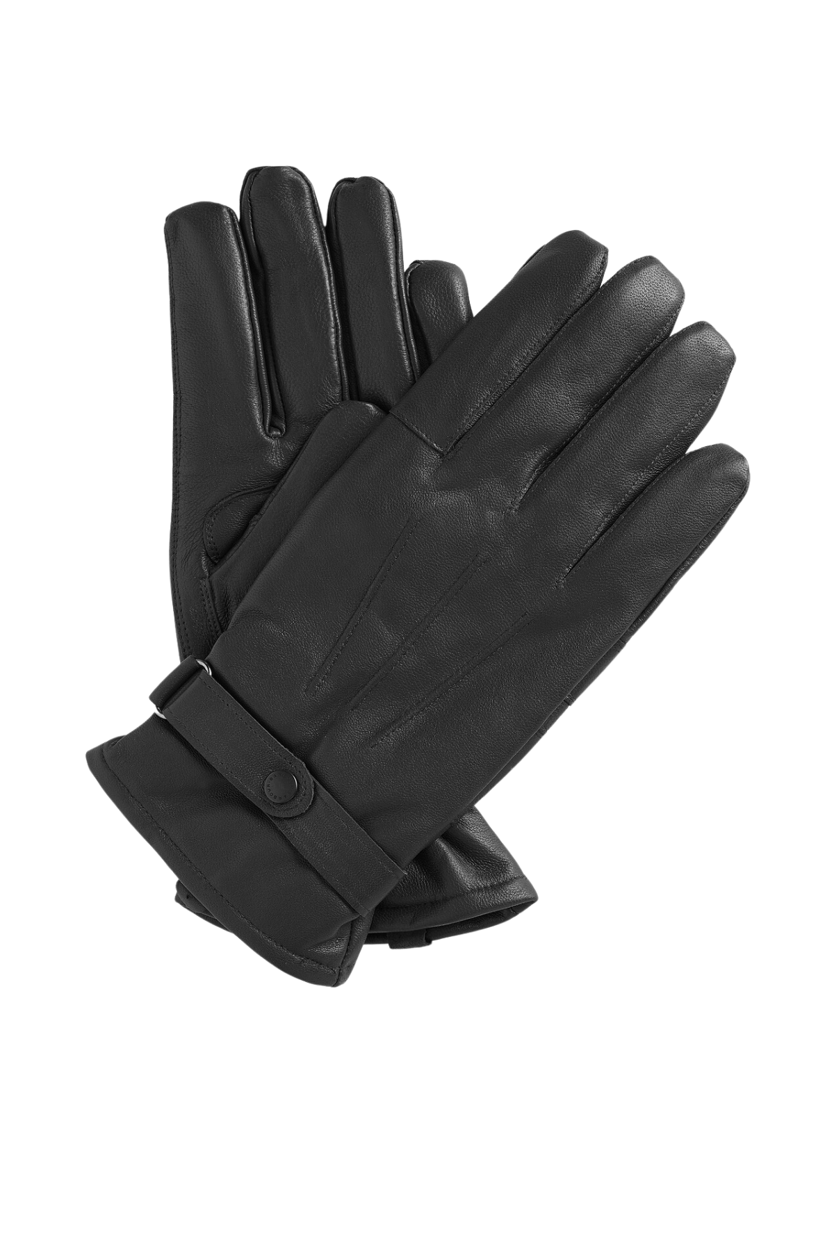 Barbour Burnished Deri Eldiven BK71 Black