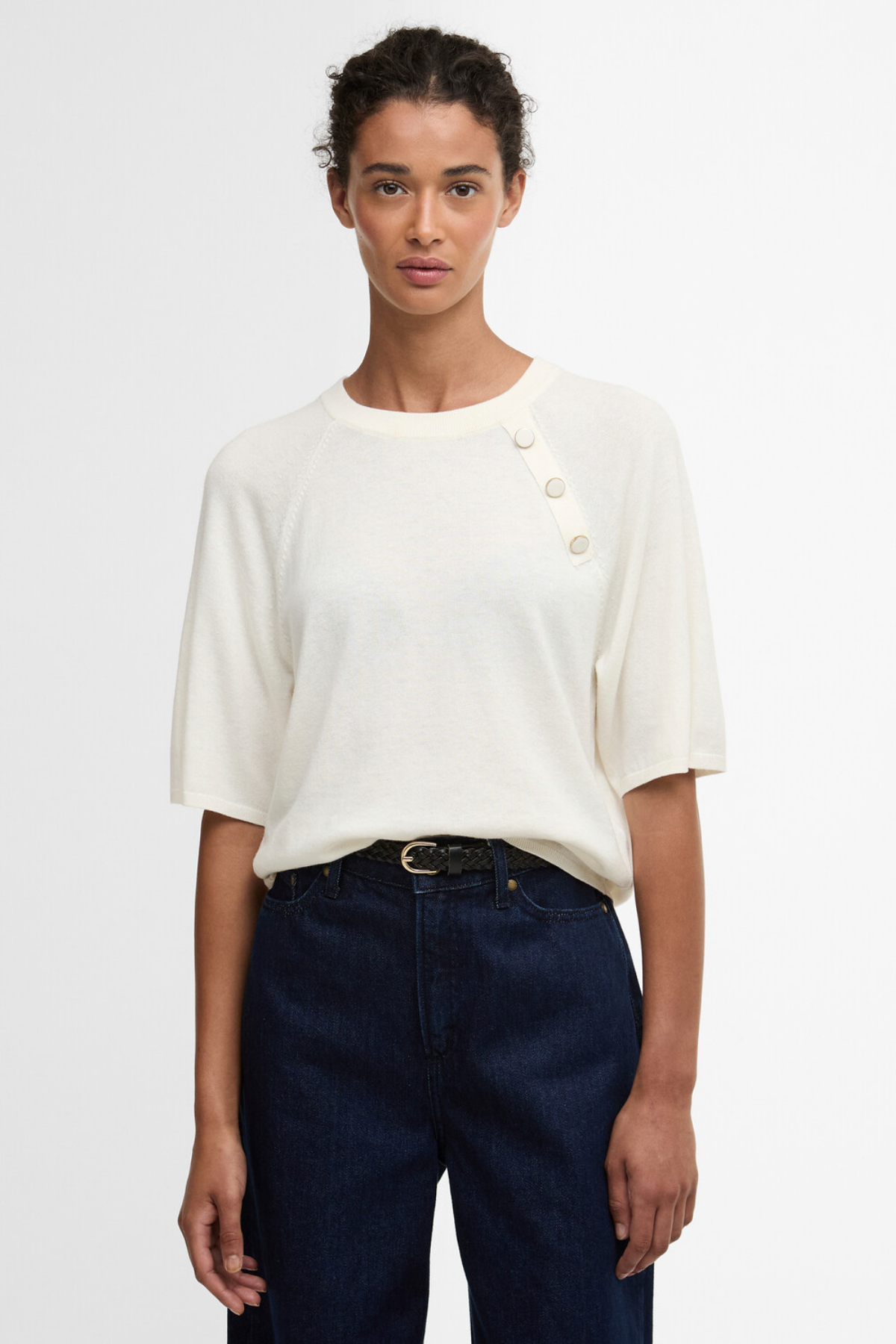Barbour Camille Knitted Kazak WH71 Cloud