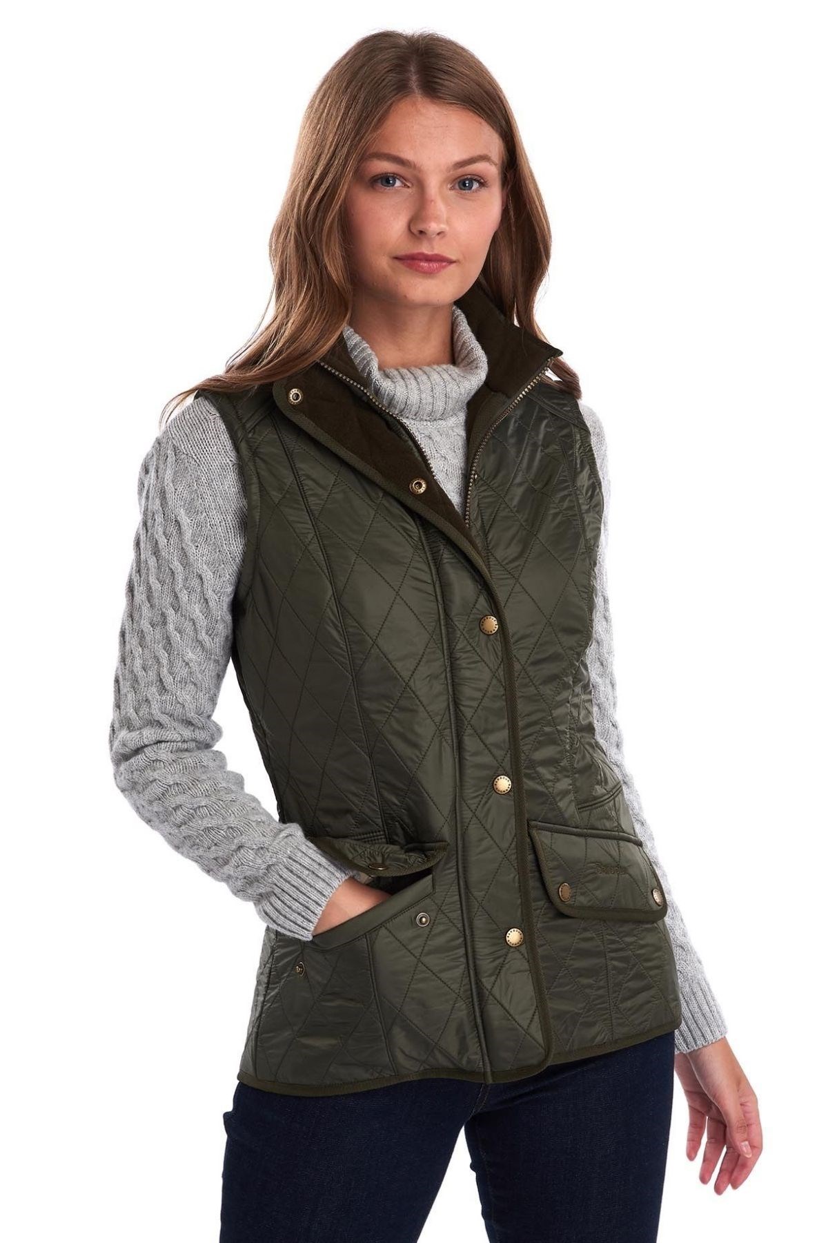 Barbour Cavalry Yelek Olive/Olive