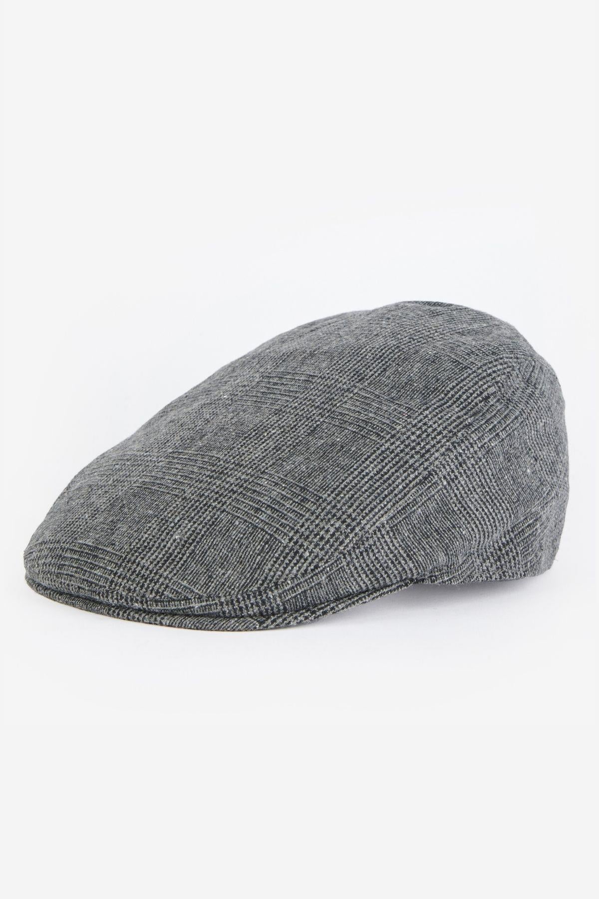 Barbour Cheviot Flat Kasket GY71 Charcoal