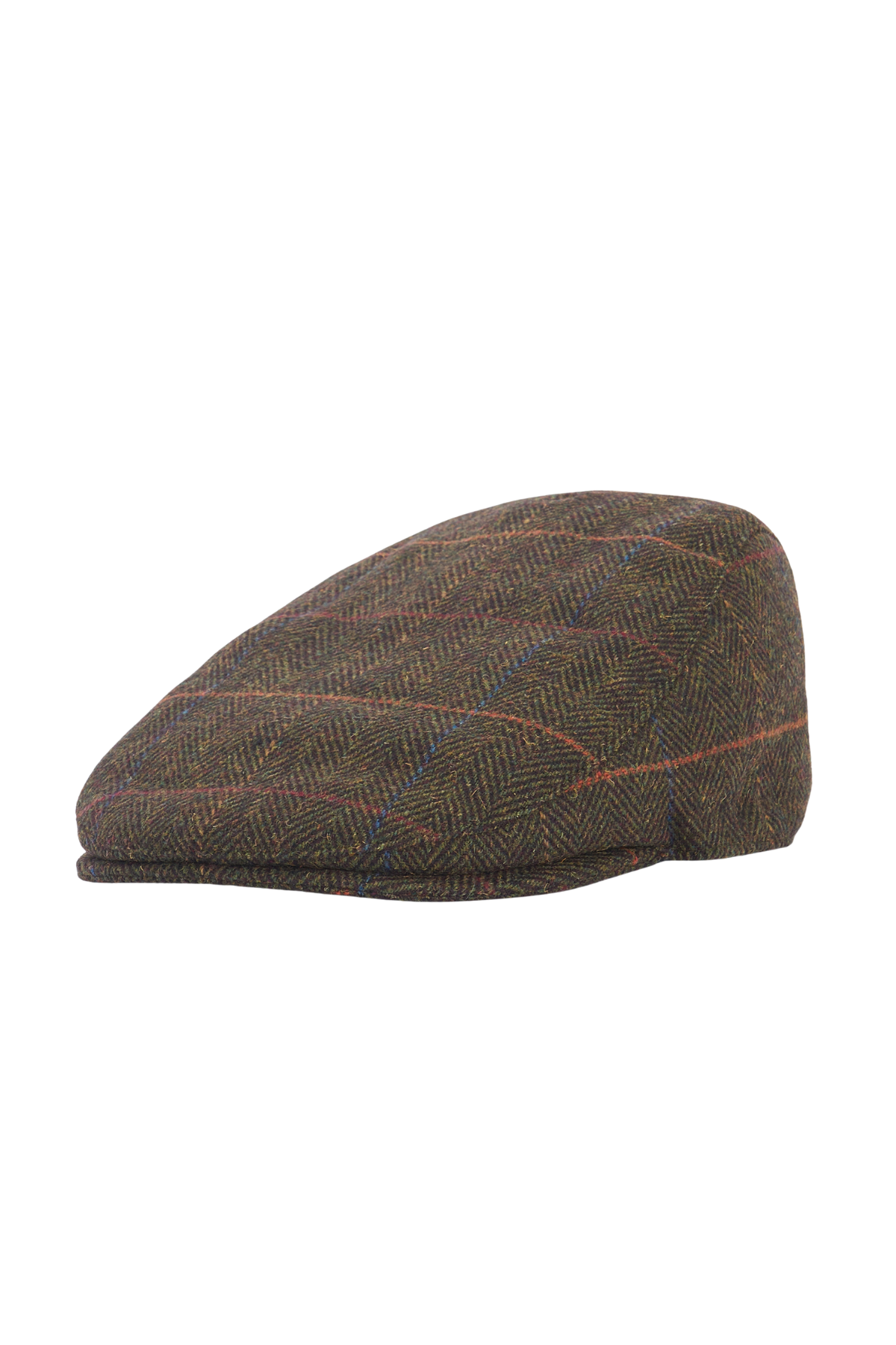 Barbour Cheviot Flat Kasket OL15 Olive Herringbone