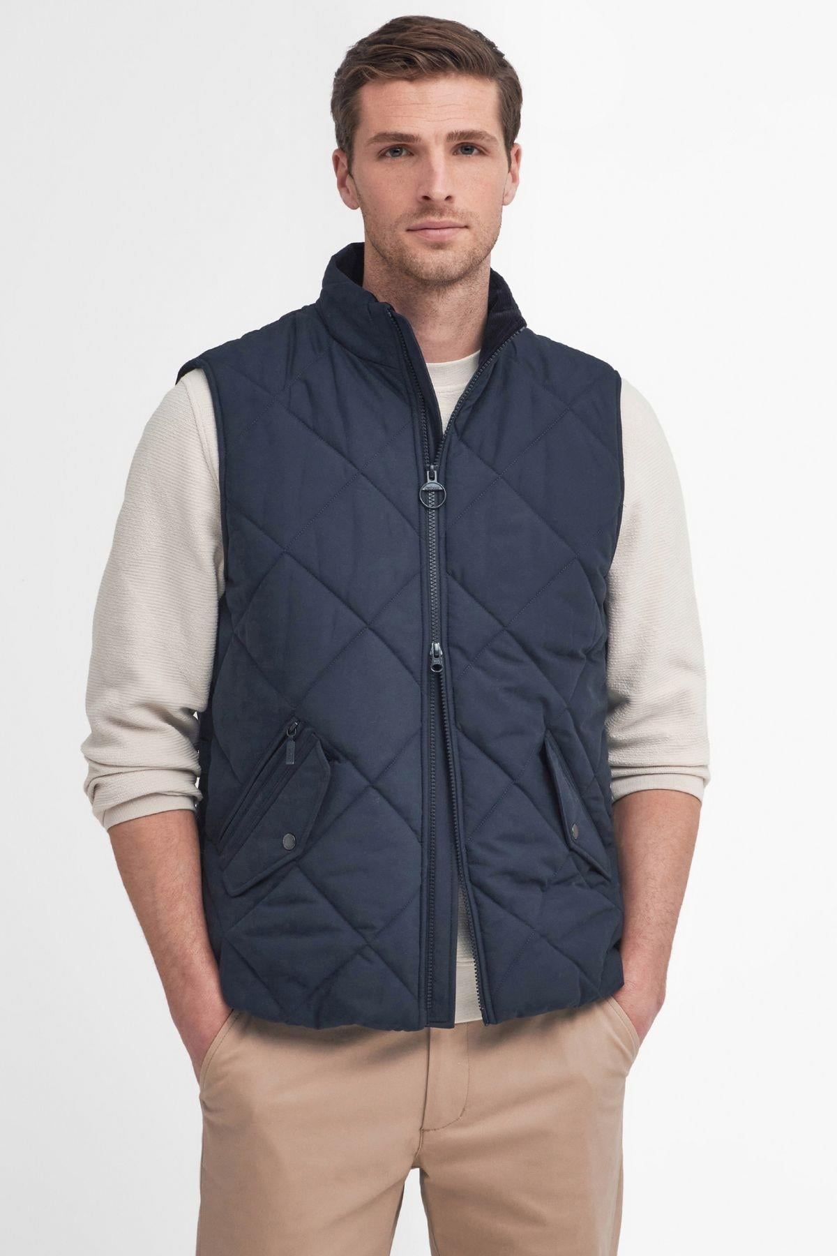 Barbour City Chelsea Kapitone Yelek NY71 Navy