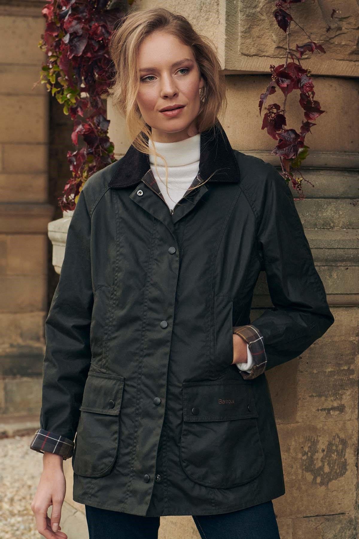 Barbour Classic Beadnell Yağlı Ceket OL71 Olive