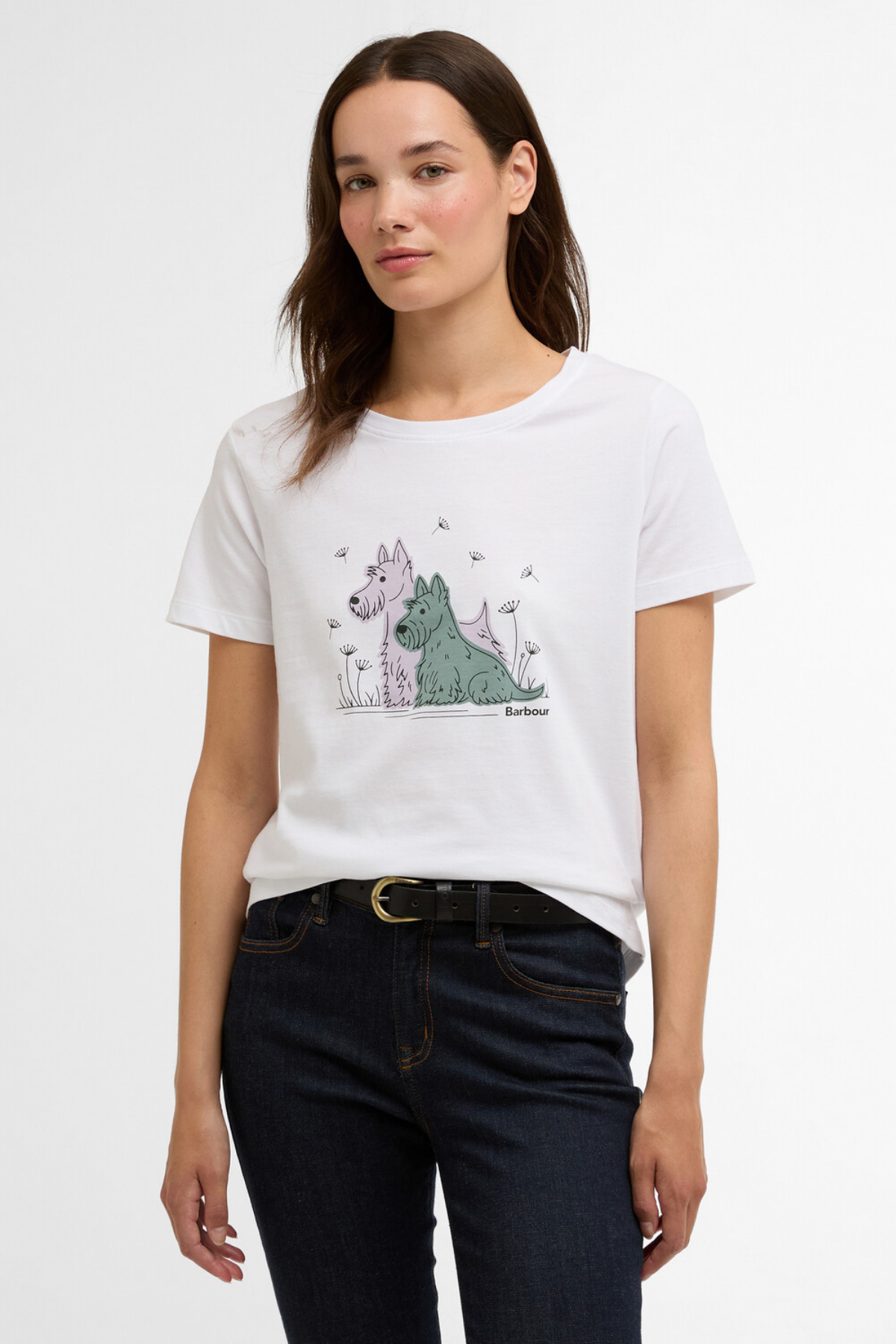 Barbour Clover T-Shirt WH11 White
