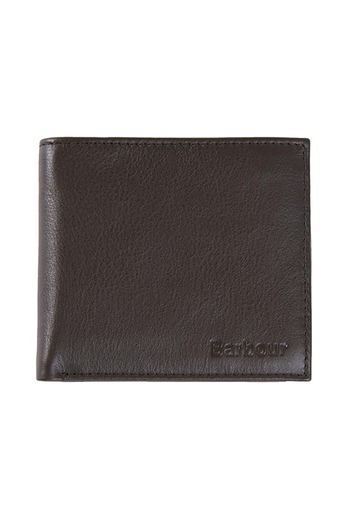 Barbour Colwell Gerçek Deri Billfold Cüzdan OL71 Olive