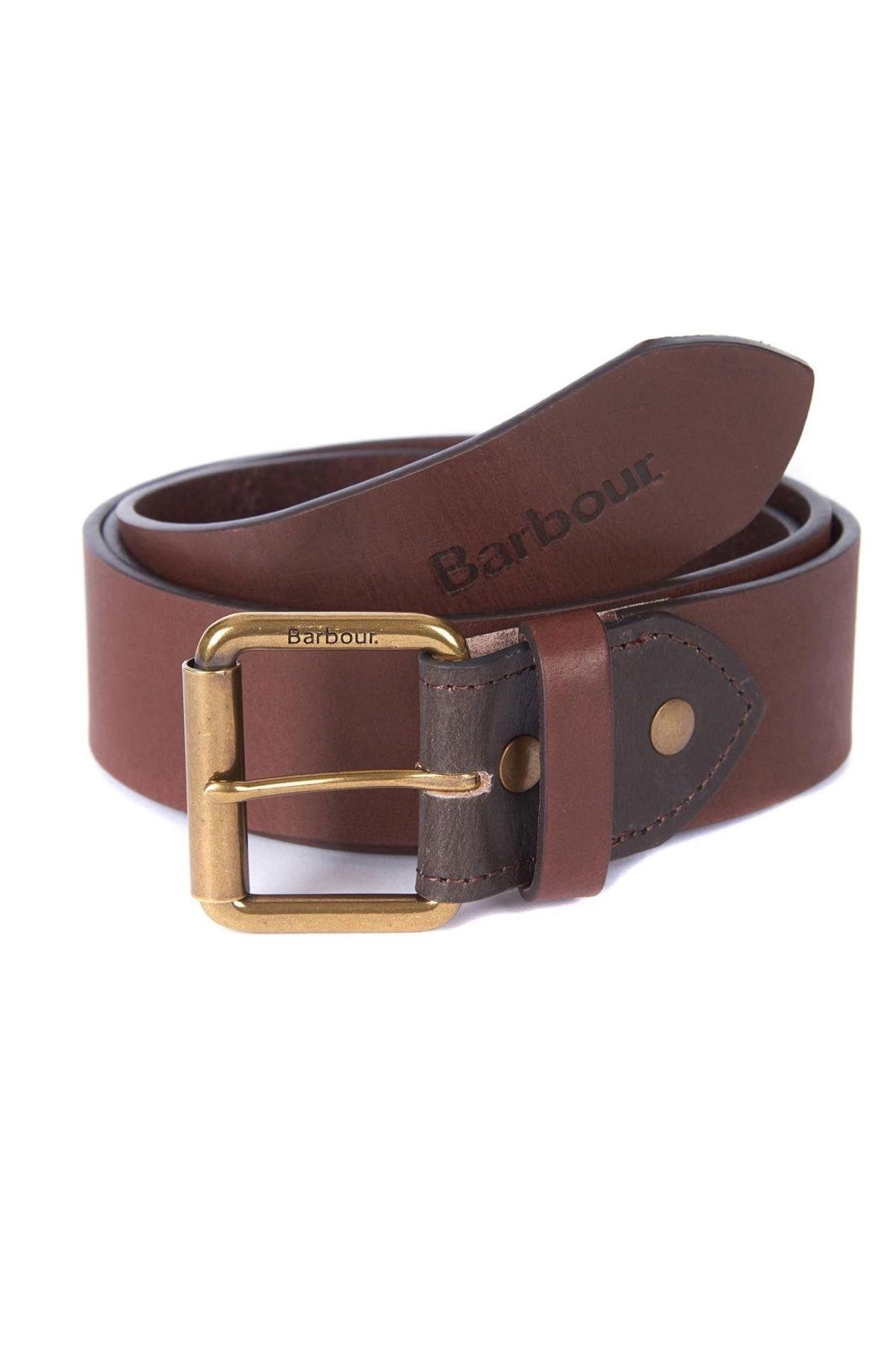 Barbour Contrast Deri Kemer OL51 Olive