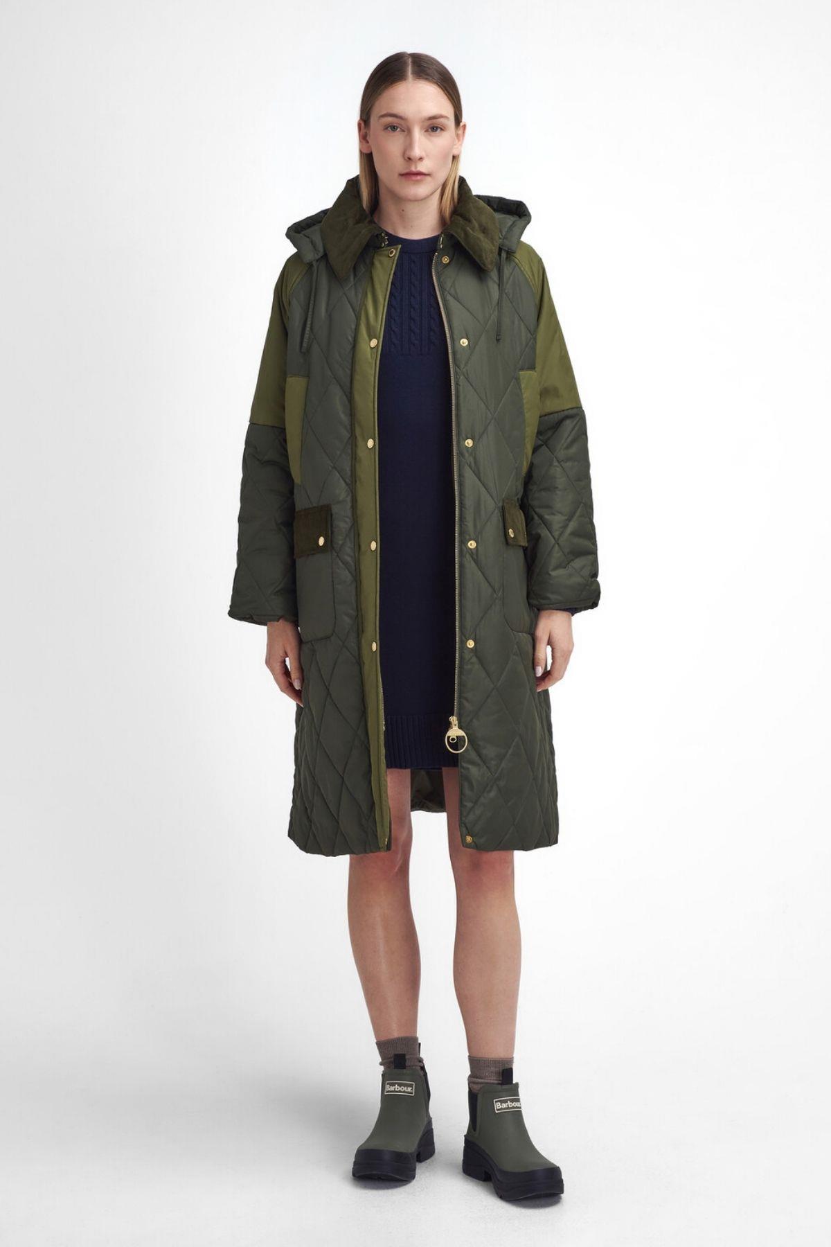 Barbour Cookston Kapitone Ceket OL71 Olive/Ancient