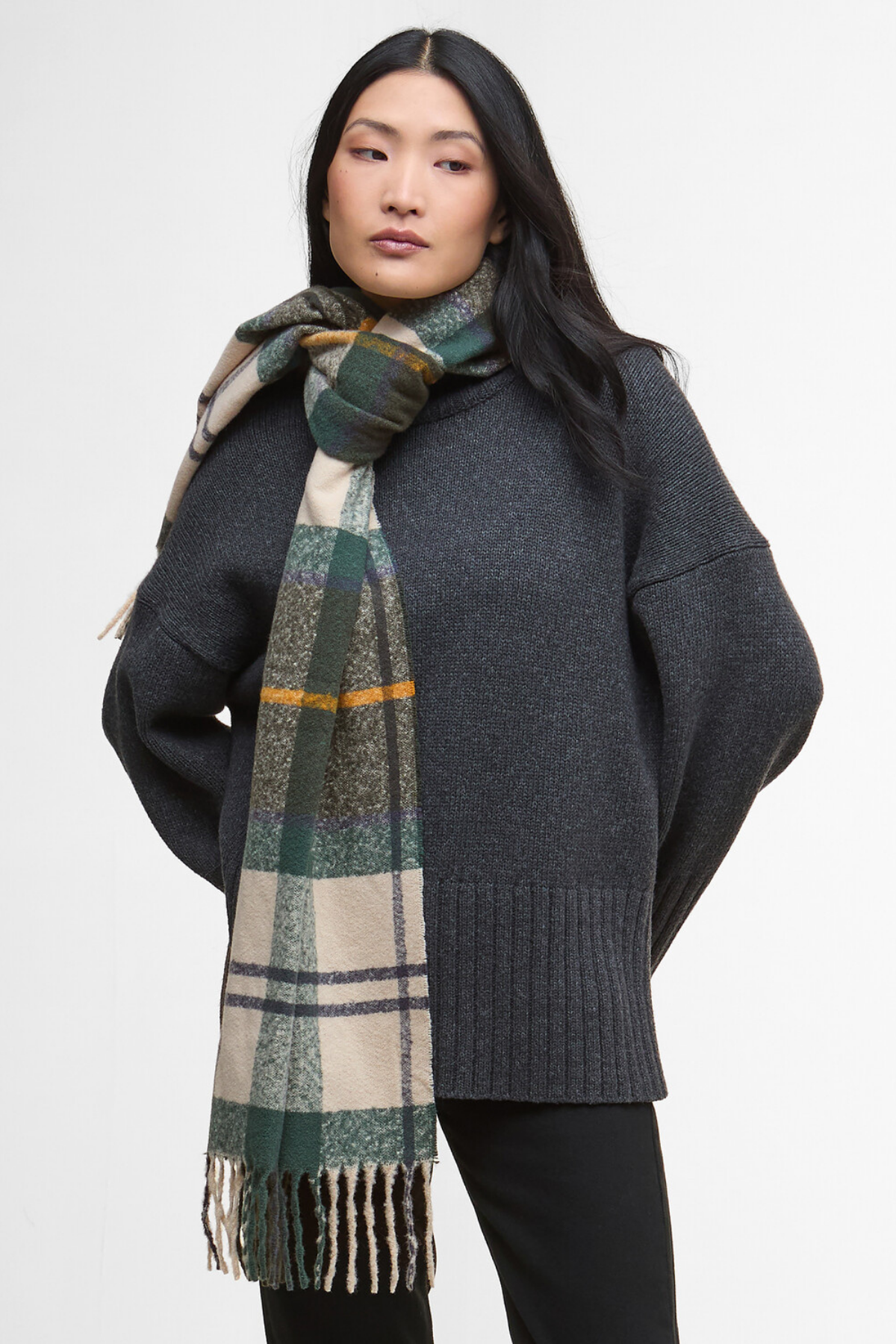 Barbour Deanna Tartan Atkı TN51 Ancient Tartan