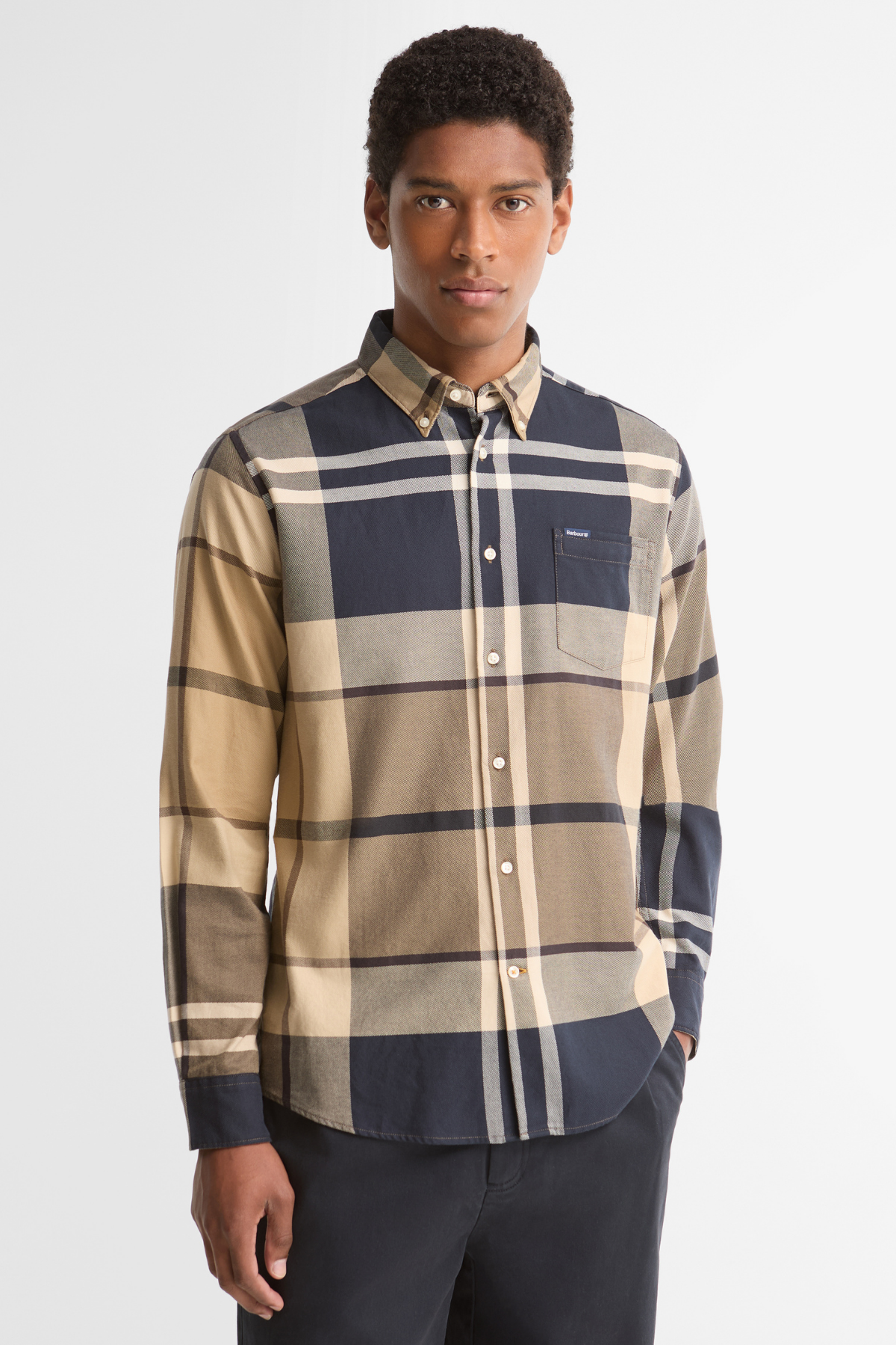 Barbour Dunoon Tailored Tartan Gömlek TN39 Birchwood Dress Tartan