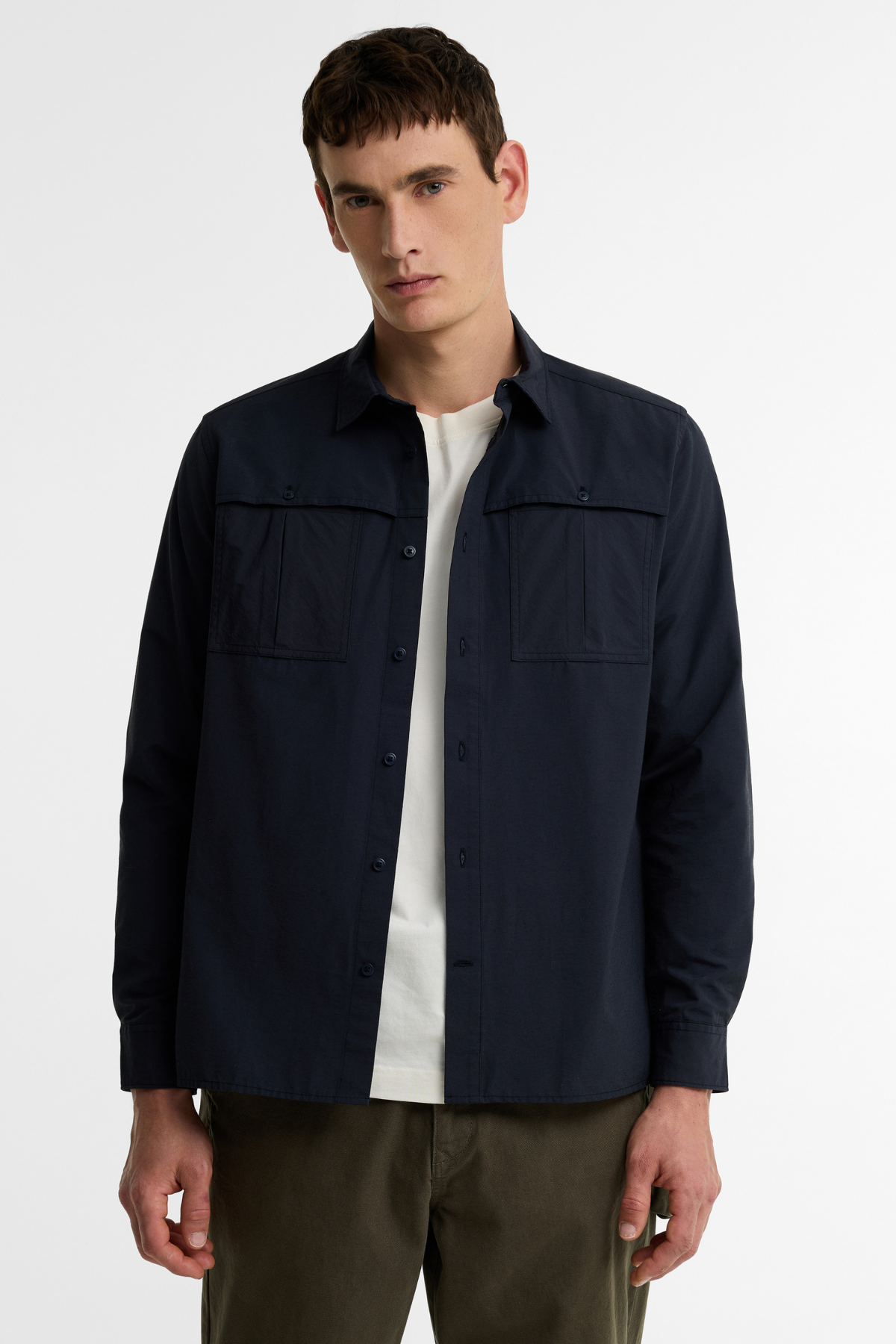 Barbour Eastgill Poplin Gömlek NY74 Dark Navy