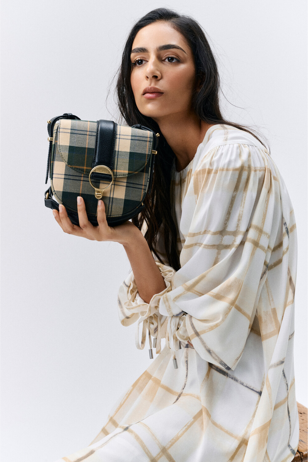 Barbour Elm Tartan Çapraz Çanta TN51 Ancient Tartan