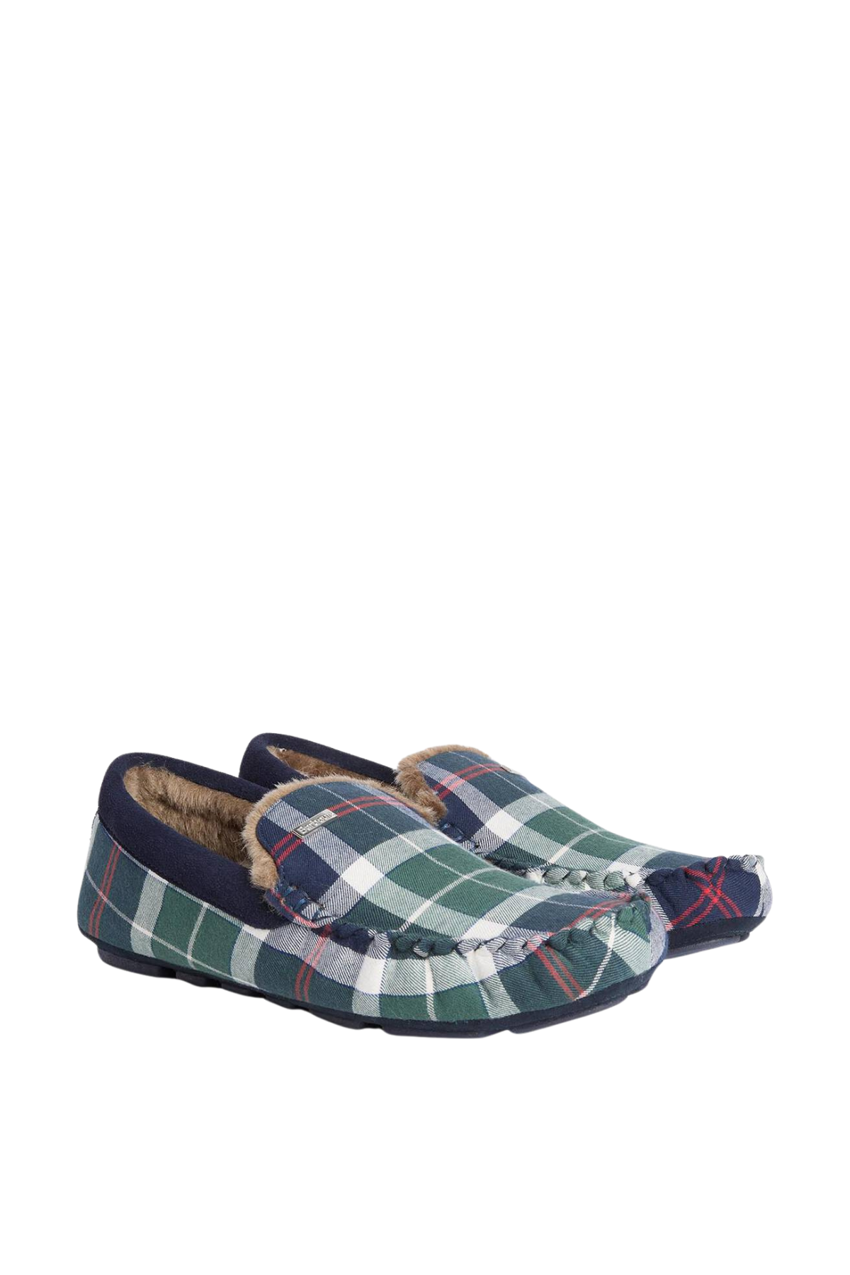 Barbour Erkek Monty Ev Ayakkabısı TN57 Evergreen Festive Tartan