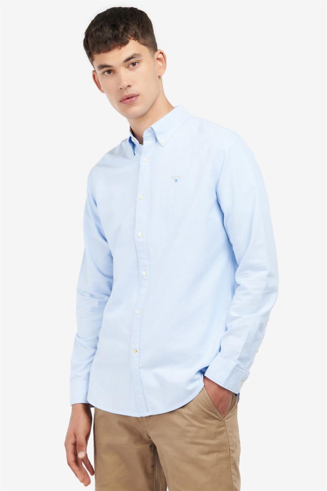 Barbour Erkek Oxtown Tailored Gömlek BL32 Sky Blue