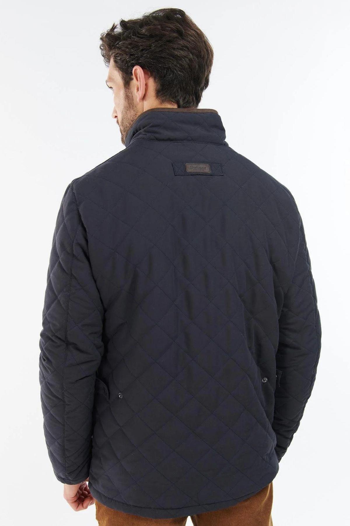 BARBOUR ヒルトン ホロシャツ MML1445096 NY91NAVY Barbour International | Barron Longline Puffer Jacket | Long