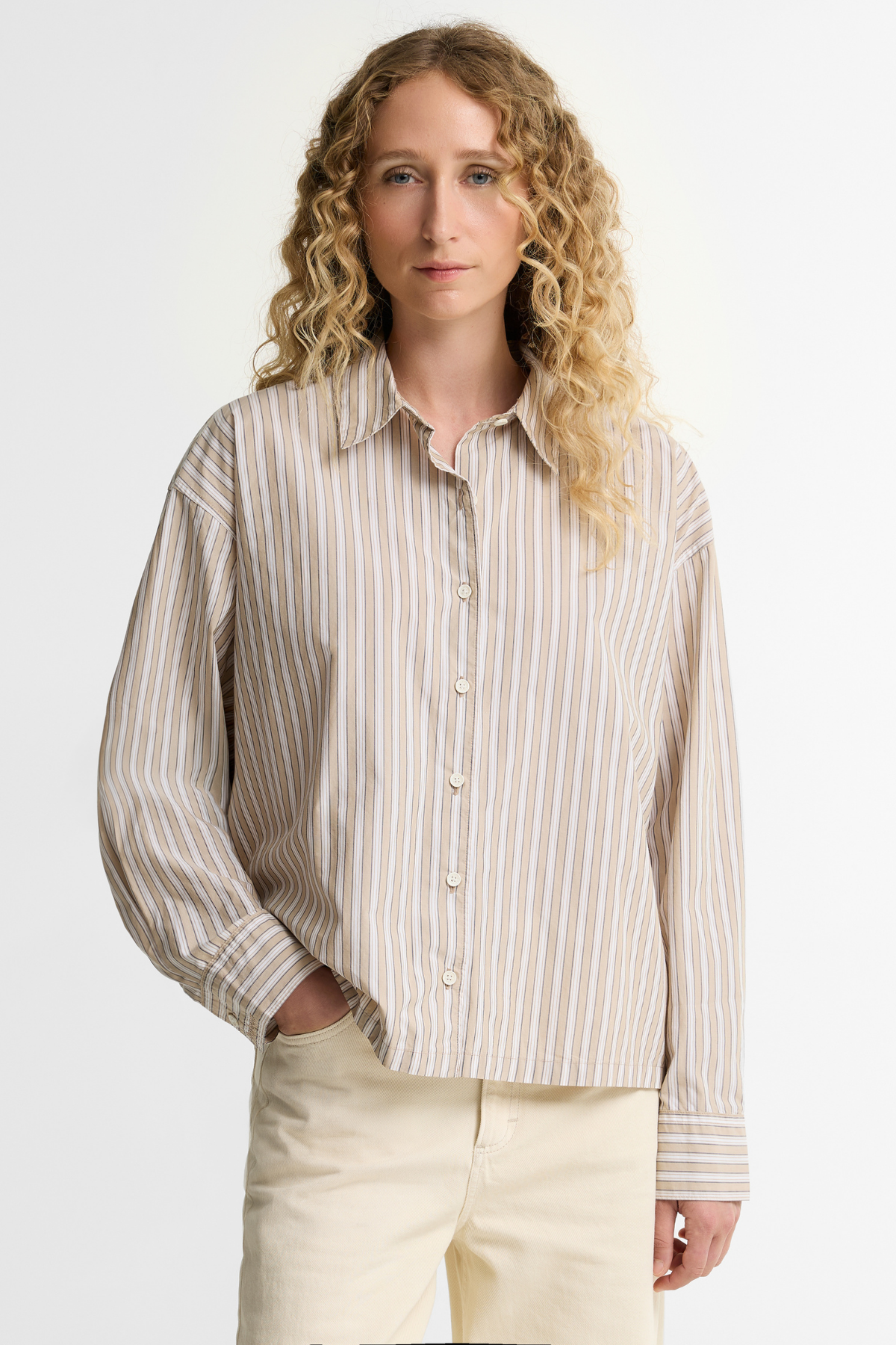 Barbour Fawne Gömlek BE93 Warm Trench Stripe