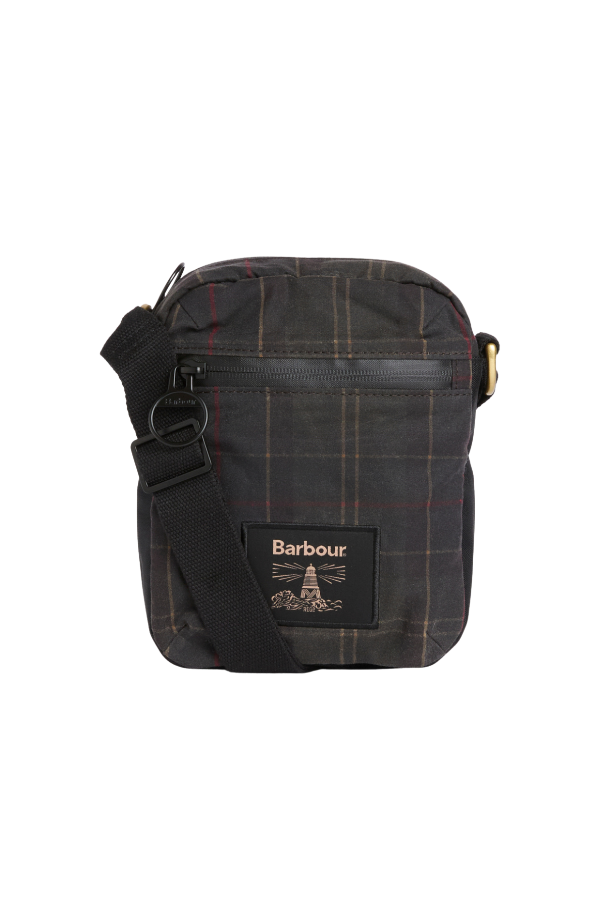 Barbour Field Tartan Yağlı Çapraz Çanta OL91 Dark Classic Tartan