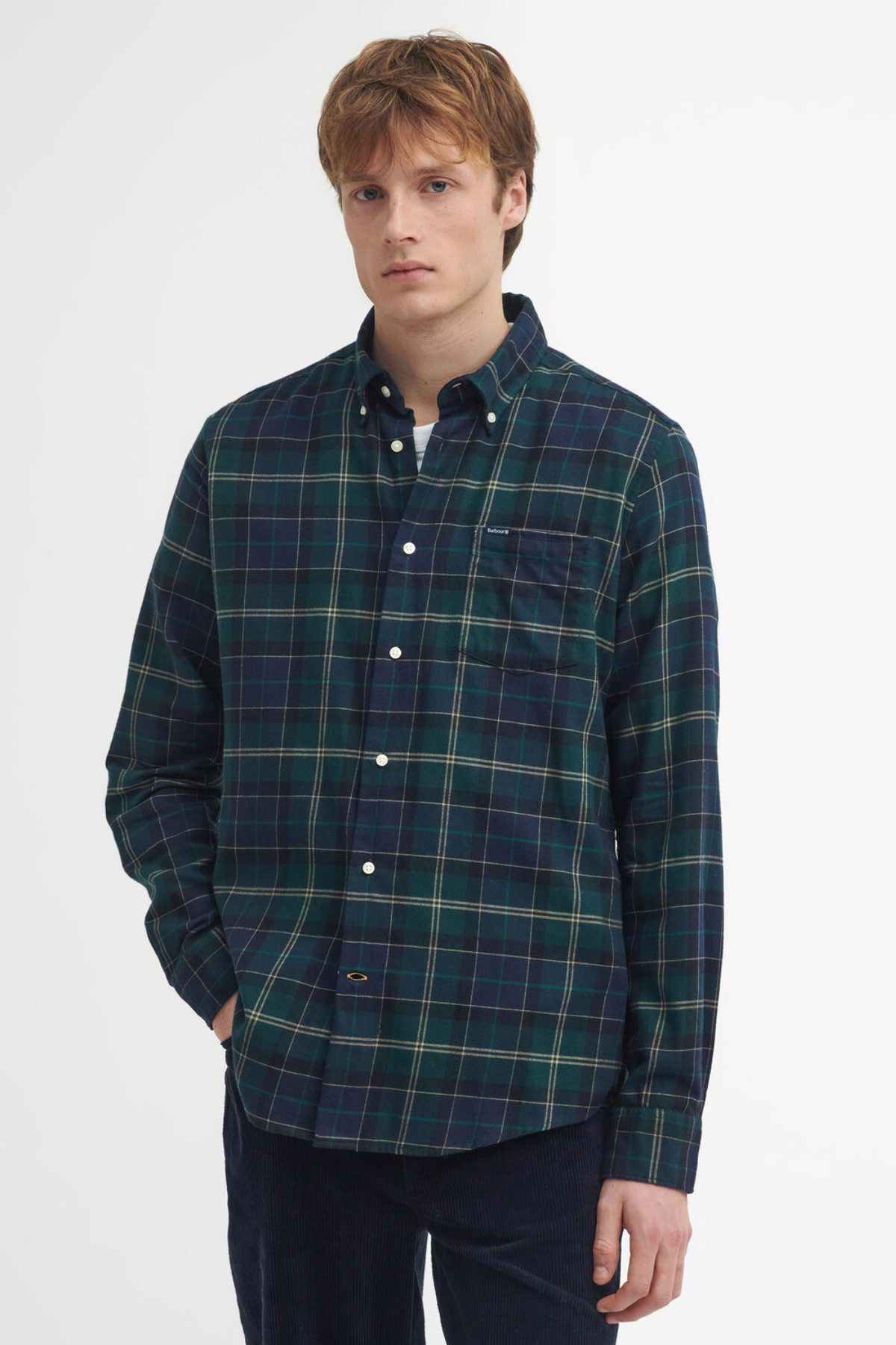 Barbour Fortrose Tailored Gömlek TN23 Green Loch Tartan