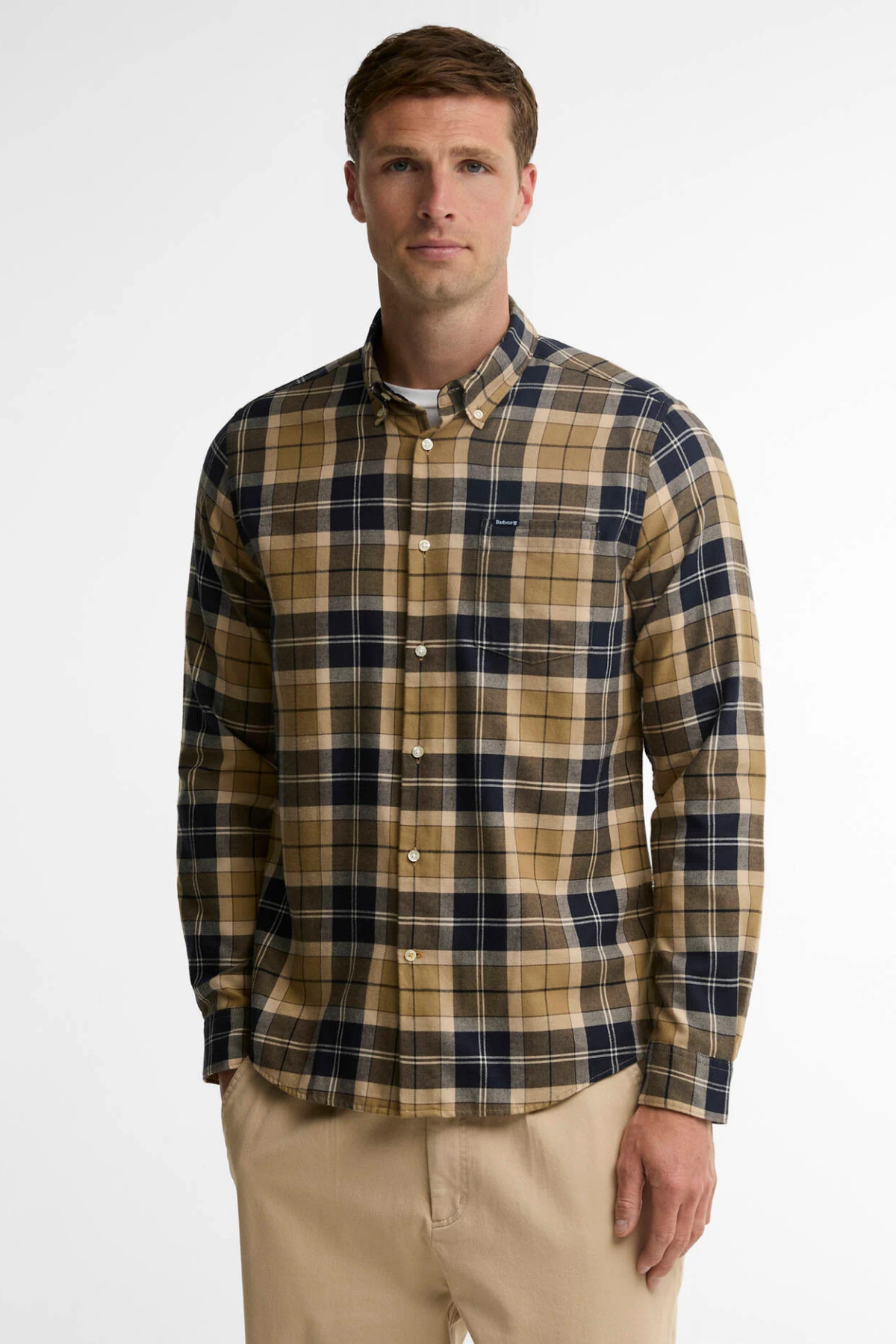 Barbour Fortrose Tailored Tartan Gömlek TN39 Birchwood Dress Tartan