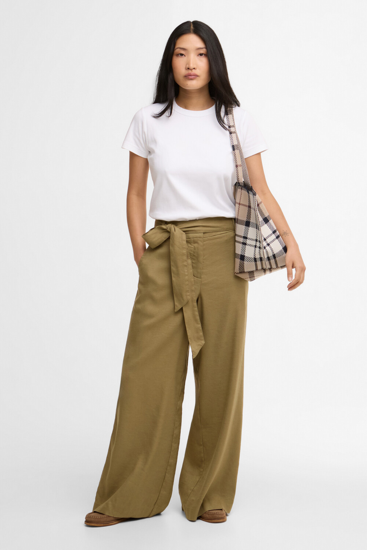 Barbour Gabby Pantolon GN26 Bleached Olive