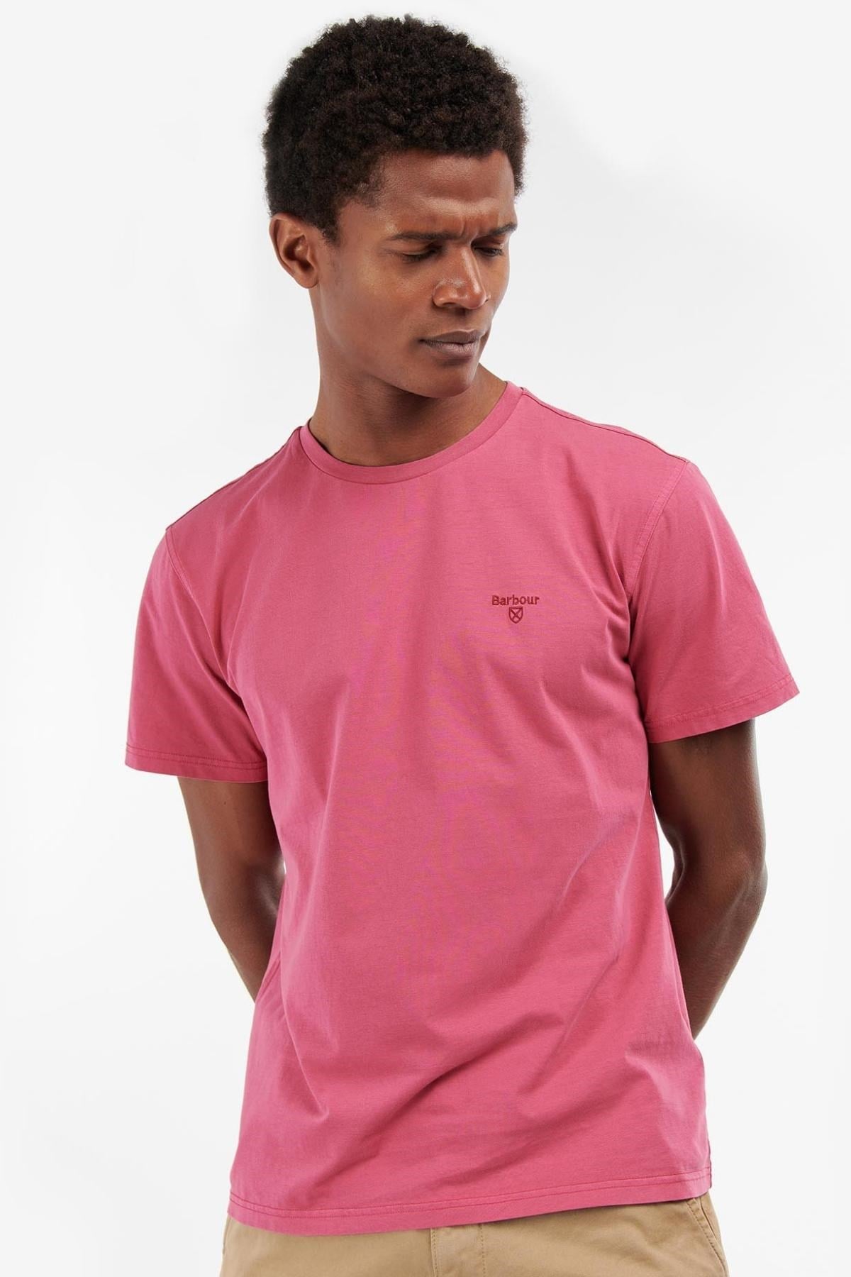 Barbour Garment Dyed T-Shirt PI72 Fushia