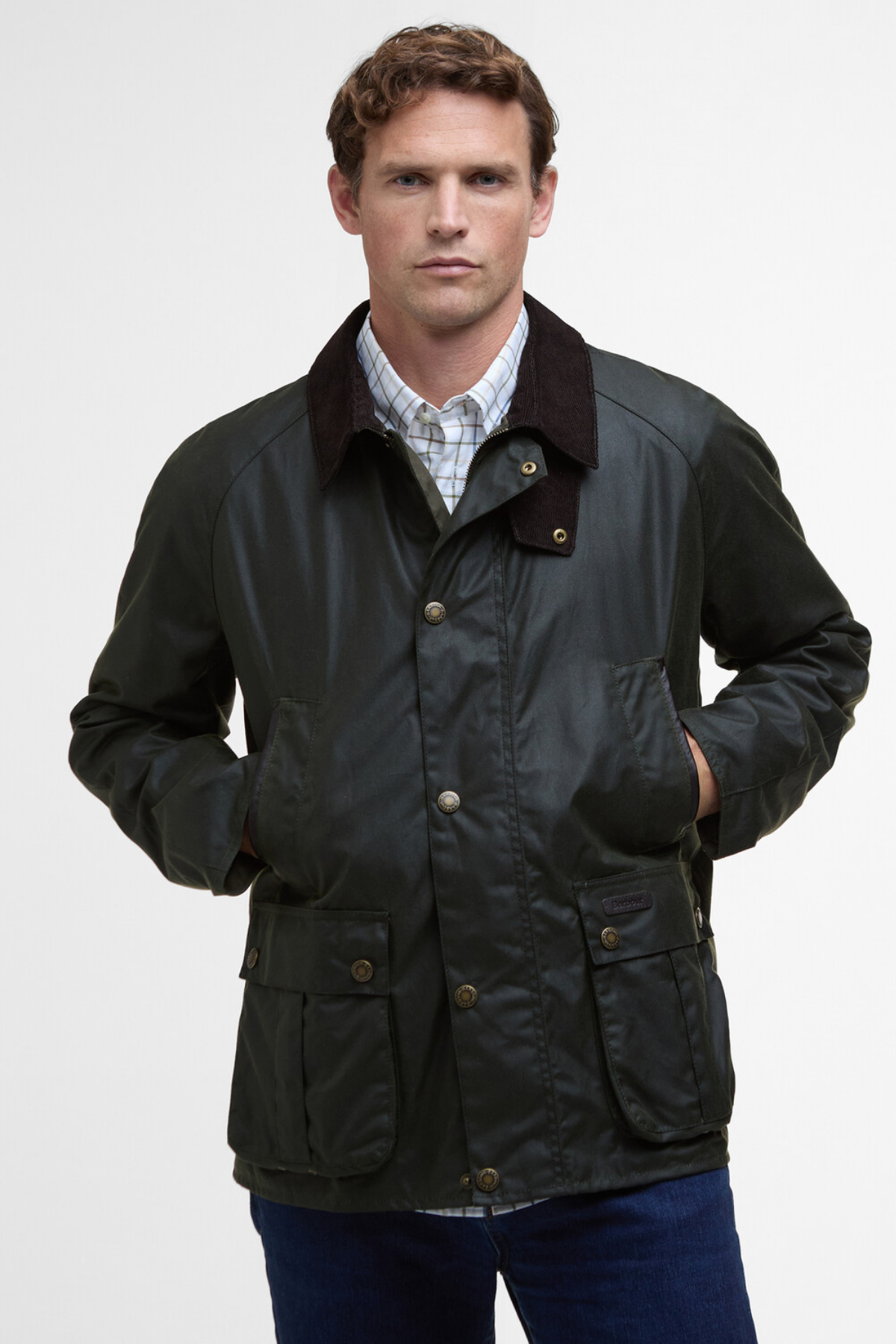Barbour Halton Yağlı Ceket OL52 Fern