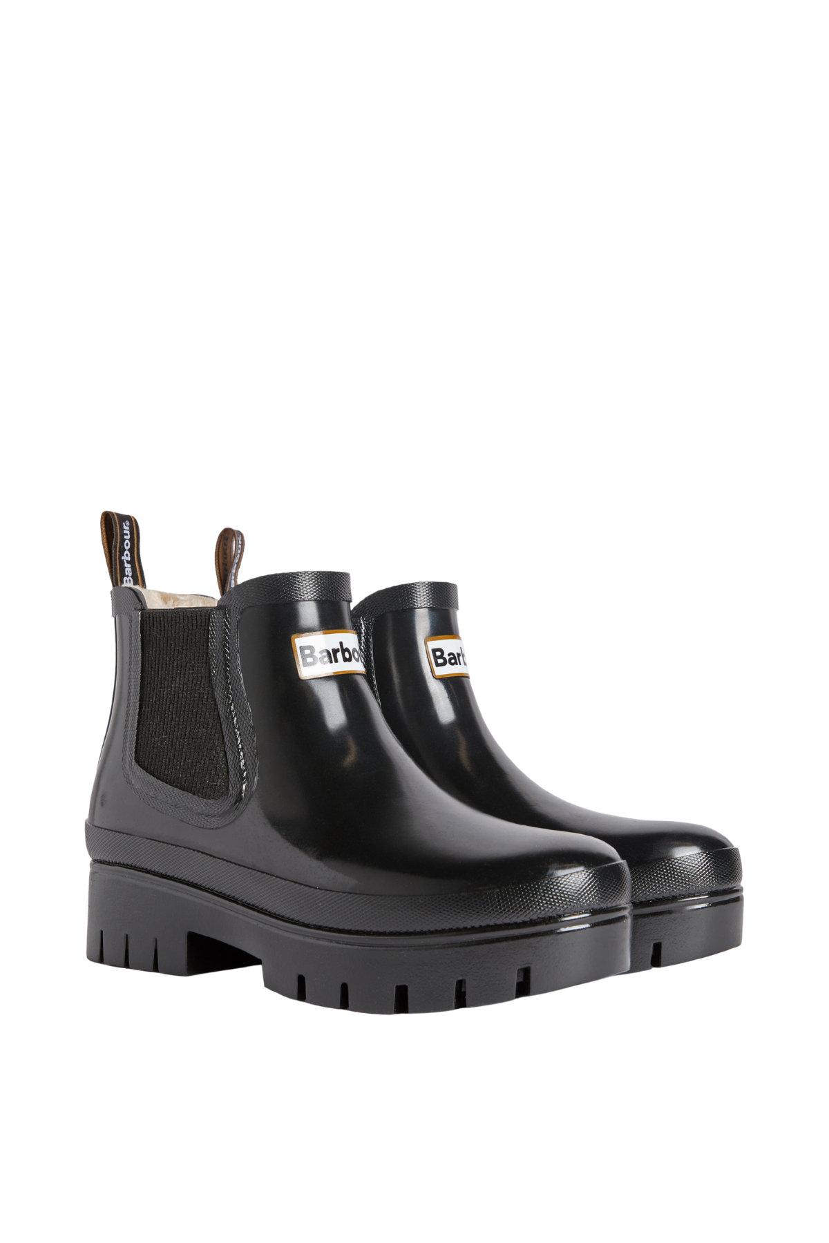 Barbour Halton Yağmur Botu BK12 Black Gloss