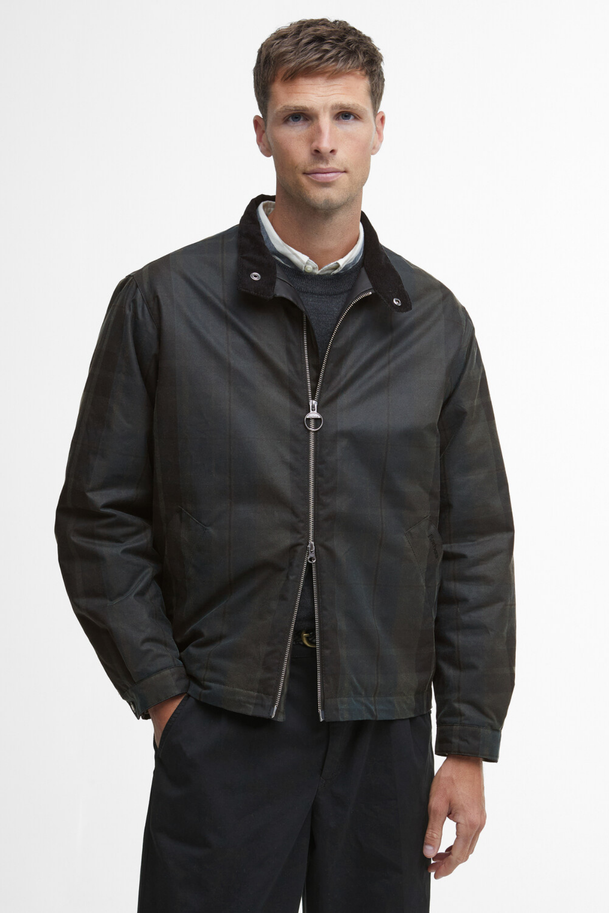 Barbour Harrington Check Yağlı Ceket GN71 Dundee Tartan
