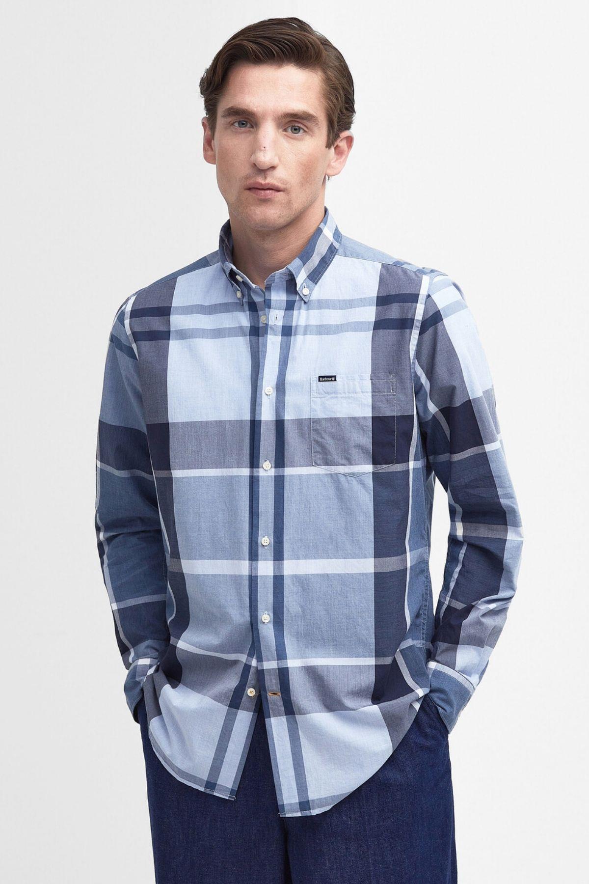 Barbour Harris Tailored Gömlek TN22 Berwick Blue