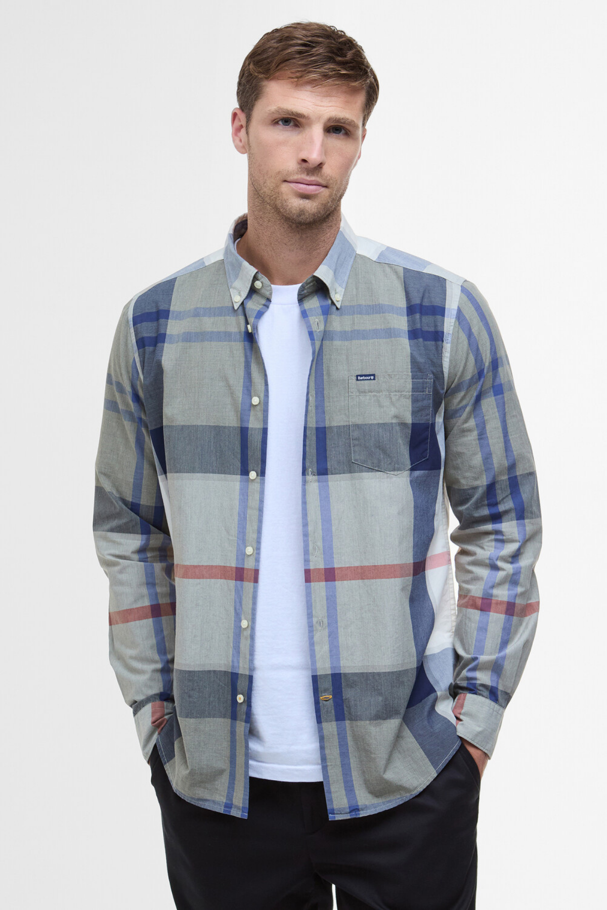 Barbour Harris Tailored Gömlek TN40 Bleached Pine Tartan