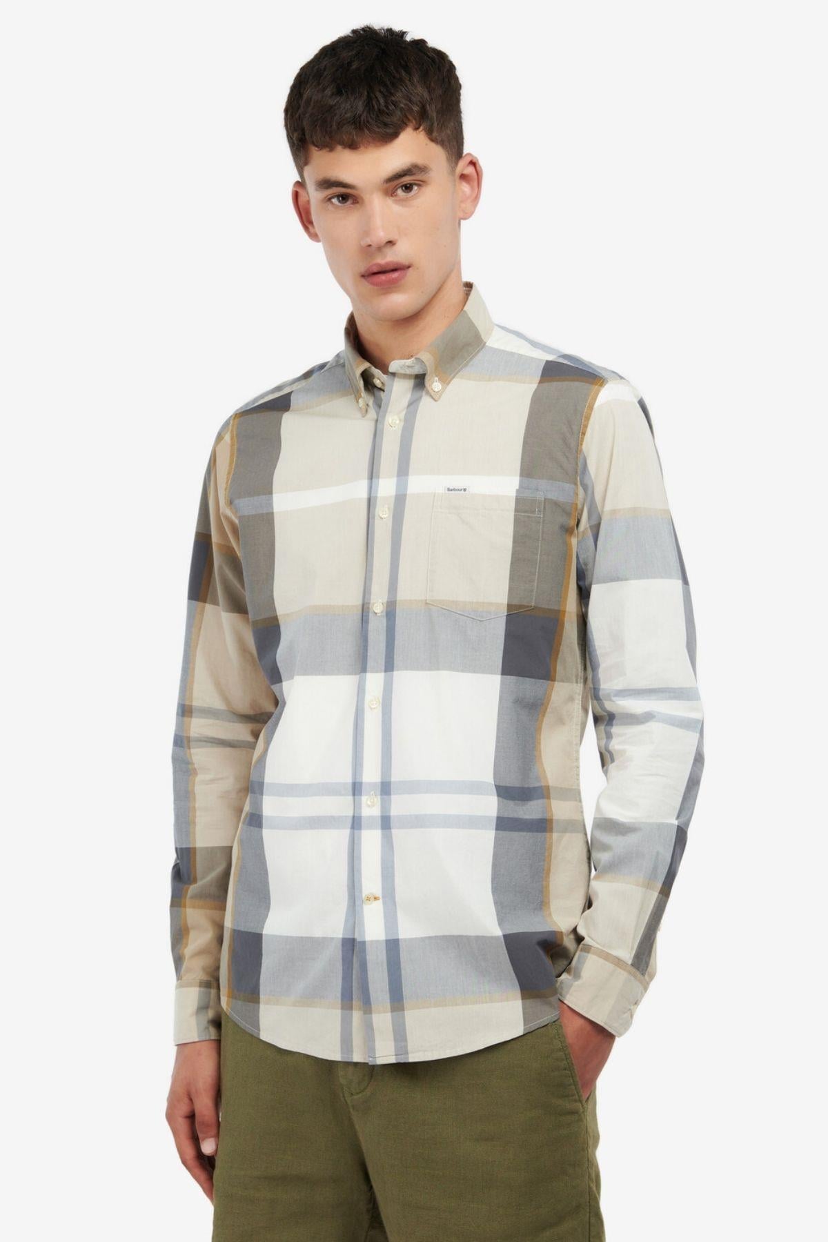 Barbour Harris Tailored Gömlek TN88 Amble Sand Tartan