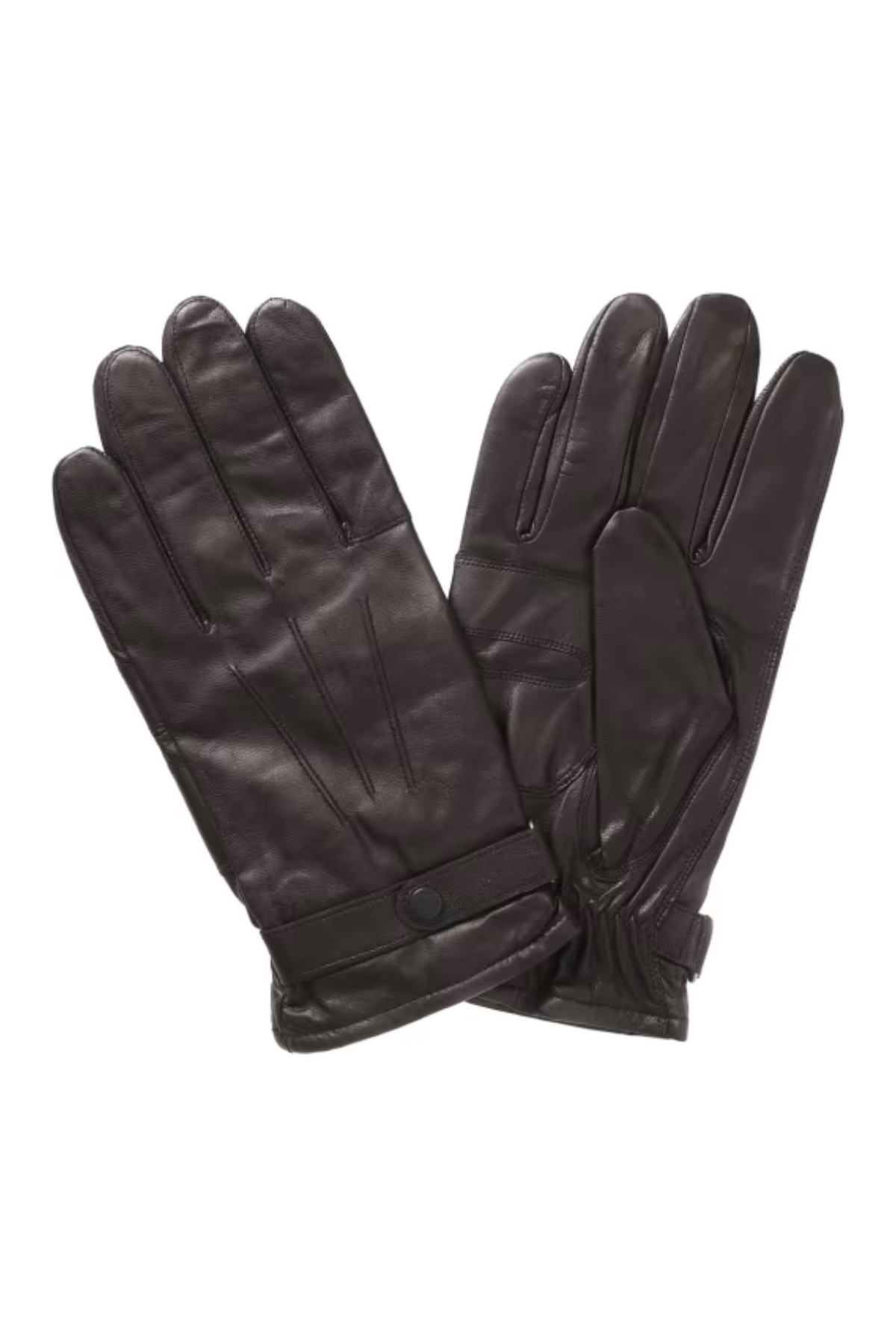 Barbour Hebden Leather Eldiven BR91 Dk Brown