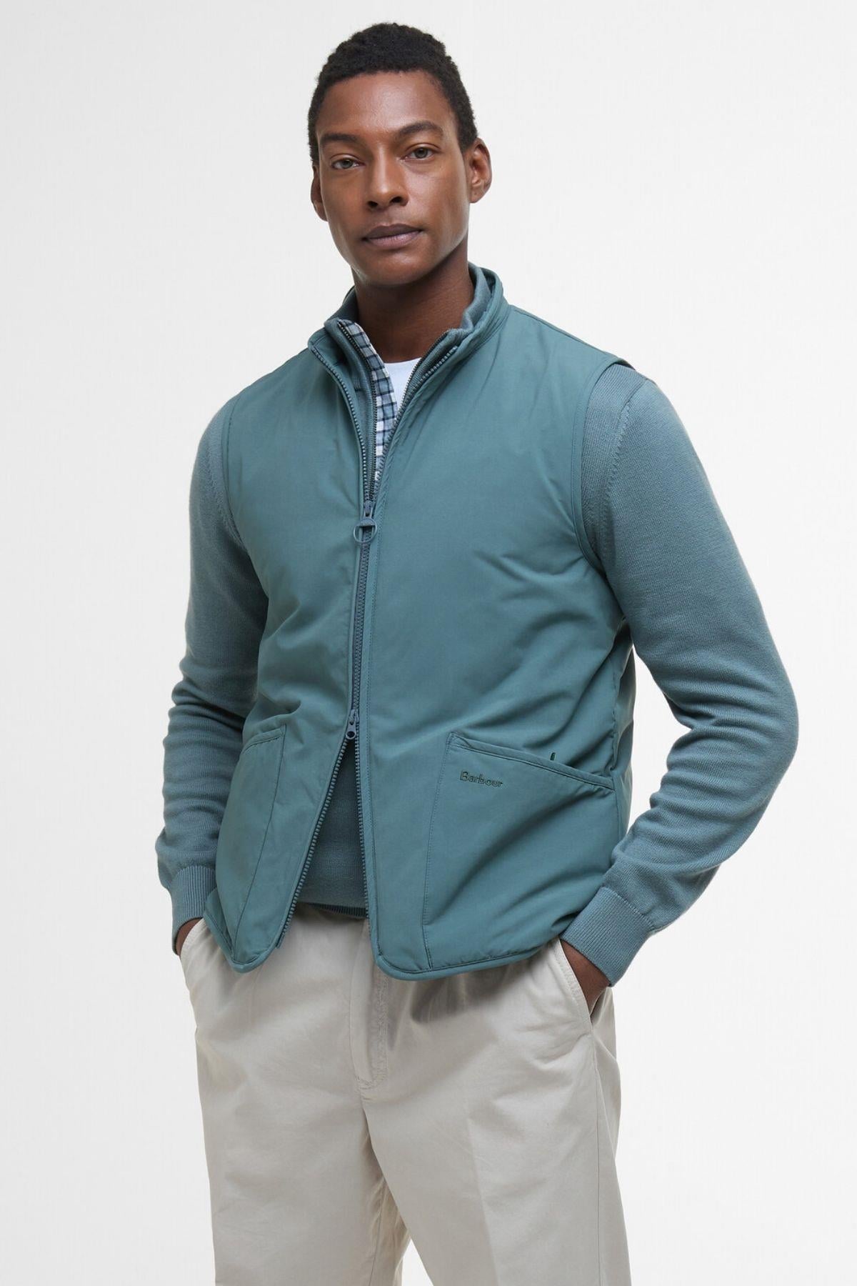 Barbour Henley Liddesdale Yelek TE33 Vintage Teal