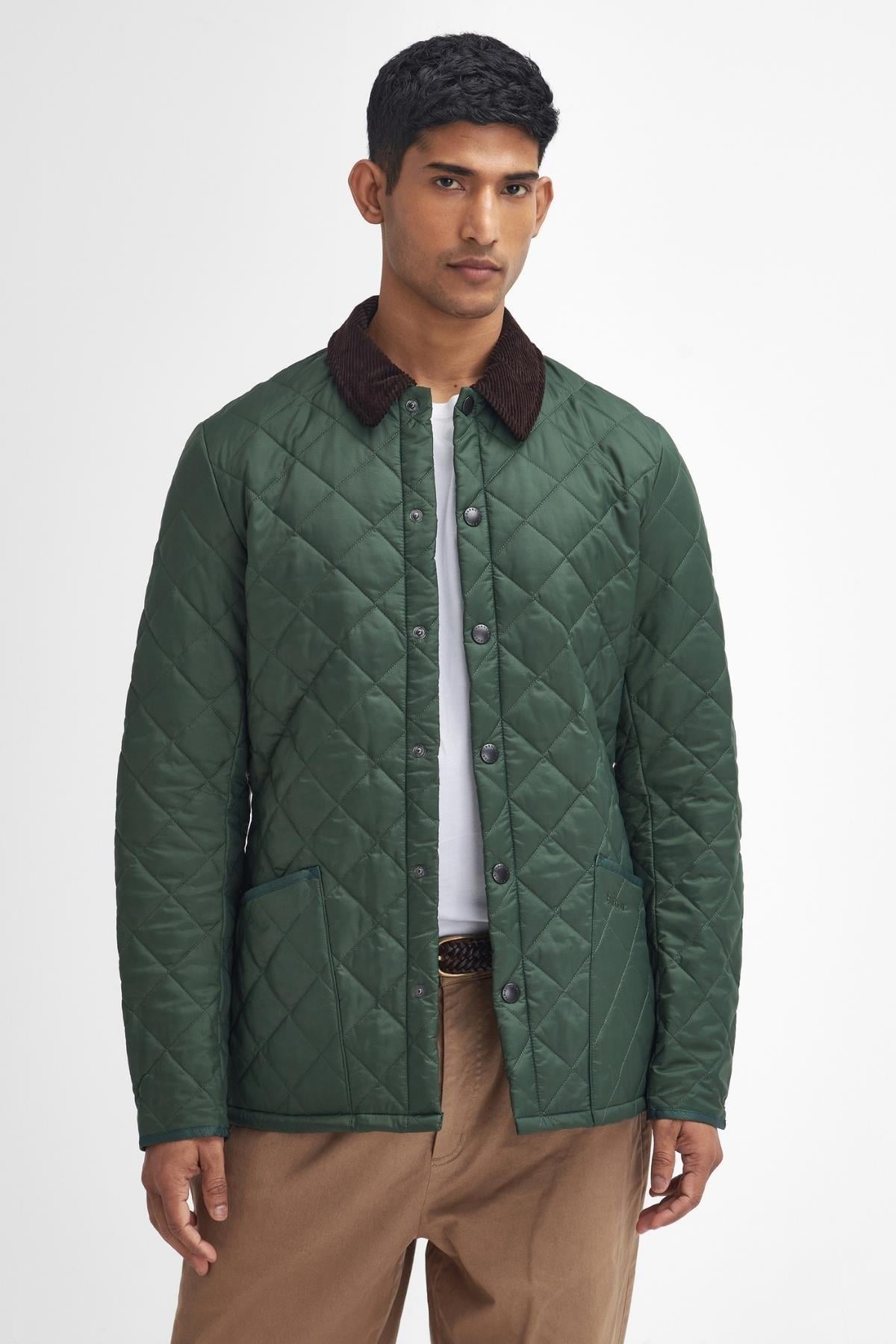 Barbour Heritage Liddesdale® Kapitone Slim Fit GN71 Racıng Green