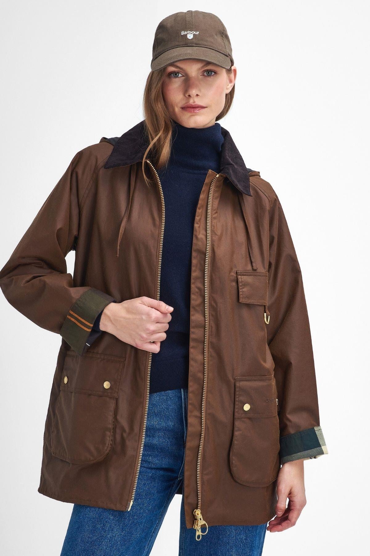 Barbour Highclere Yağlı Ceket BR31 Bark-Muted