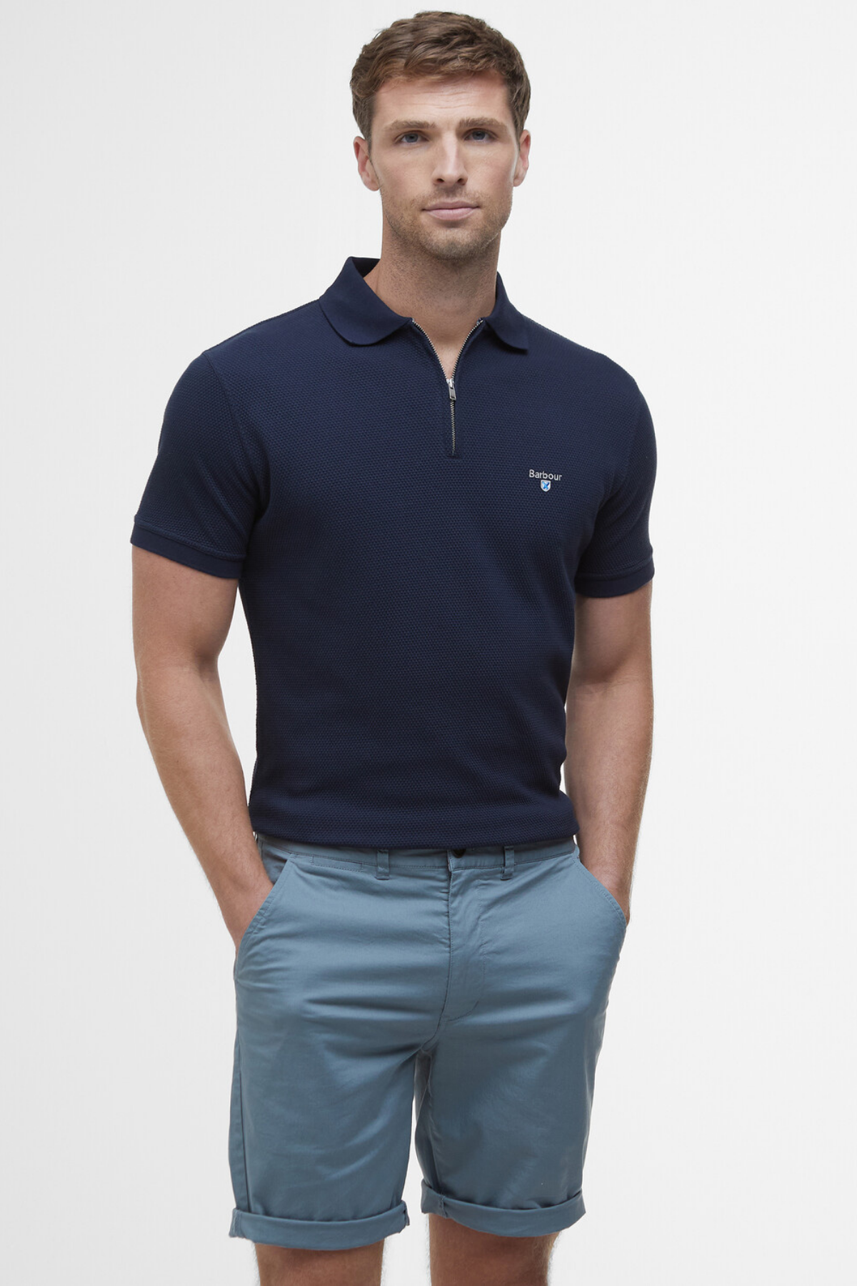 Barbour Hingham Polo Yaka NY91 Navy