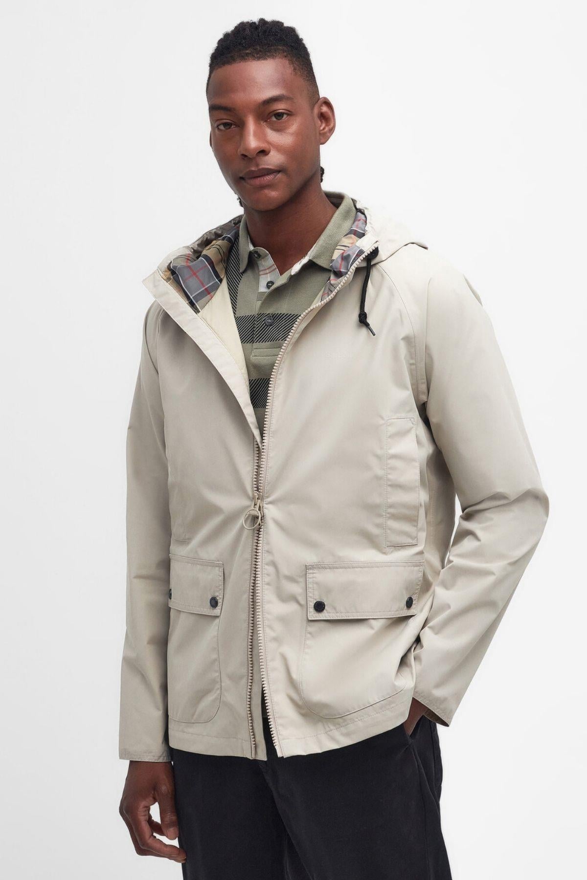 Barbour Hooded Domus Ceket ST11 Mist/Dress