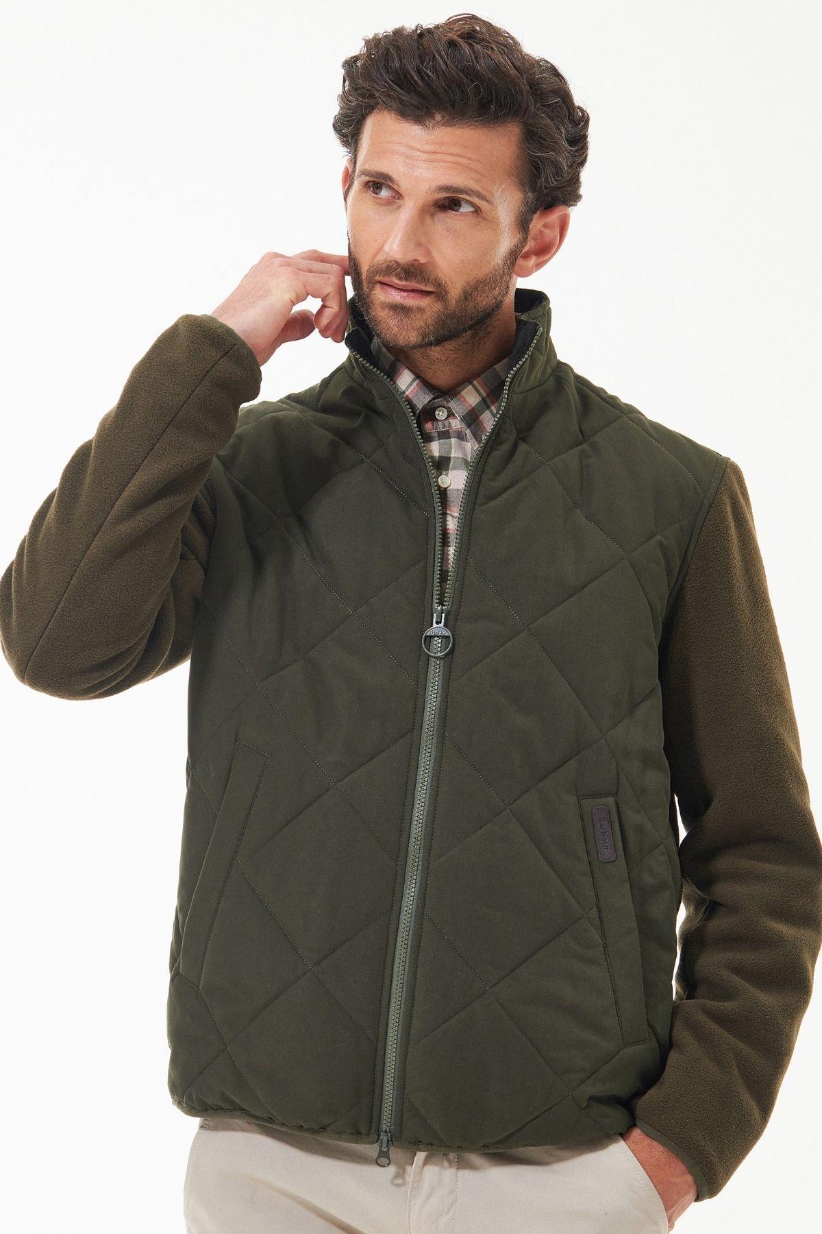 Barbour Hybrid Fleece Ceket OL71 Olive