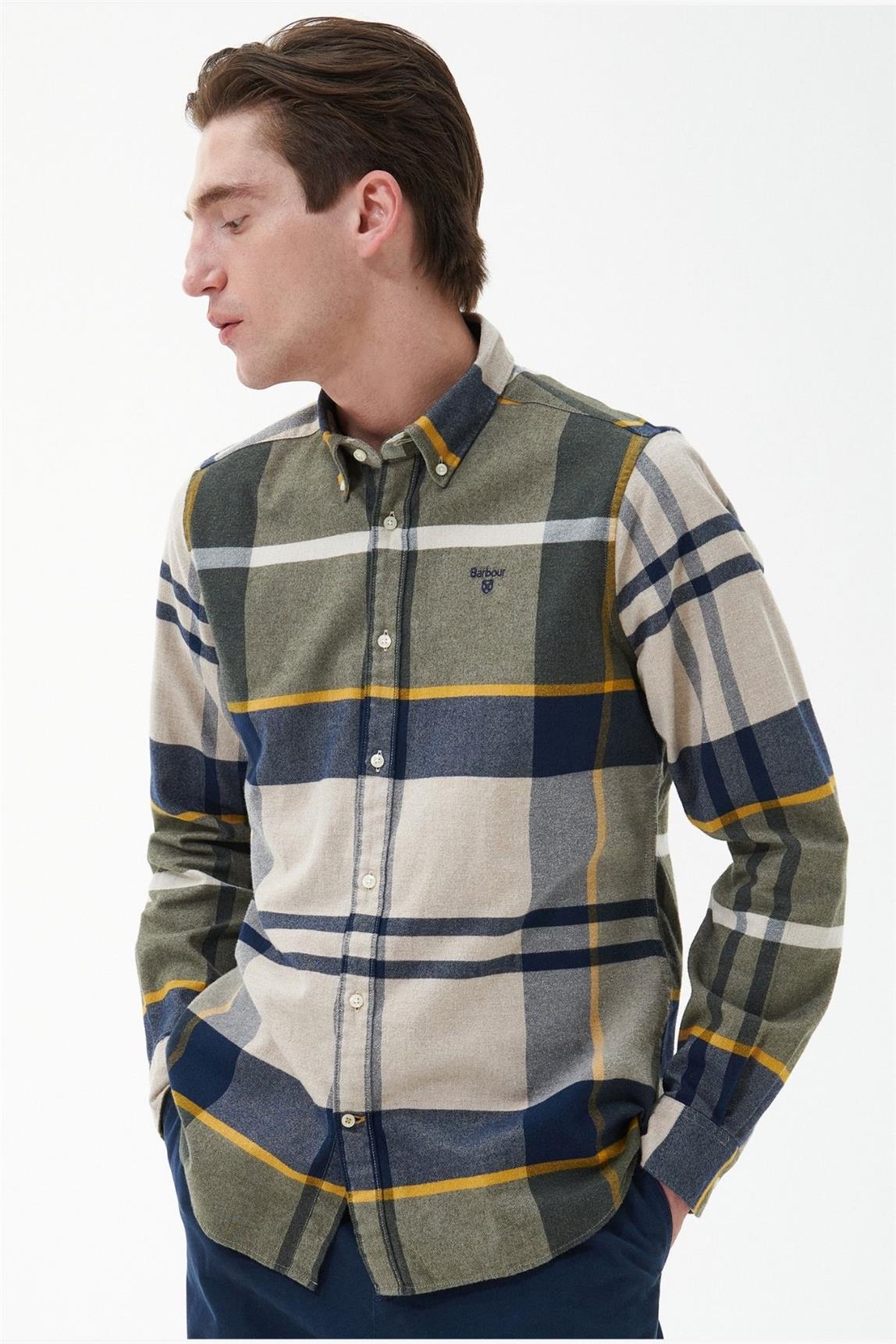 Barbour Iceloch Tailored Gömlek TN16 Forest Mist Tartan