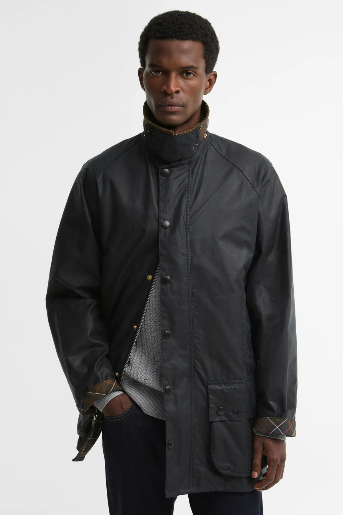 Barbour Icons Beaufort Yağlı Ceket NY92 Navy