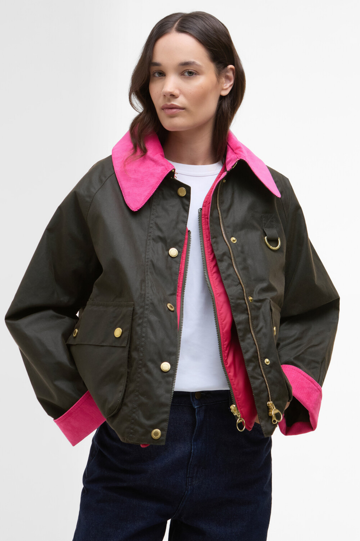Barbour Icons Spey Yağlı Ceket OL71 Olive-Classic