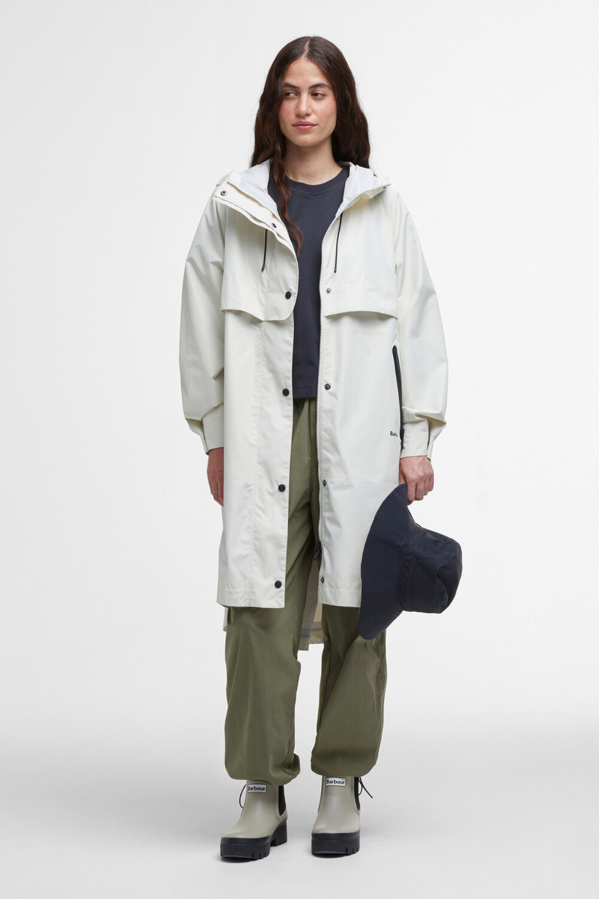 Barbour Jayla Waterproof Parka CR11 Salt