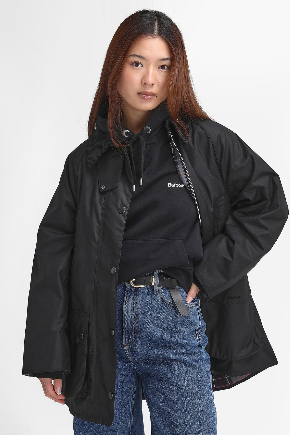 Barbour Kadın Beaufort Yağlı Ceket BK71 Black
