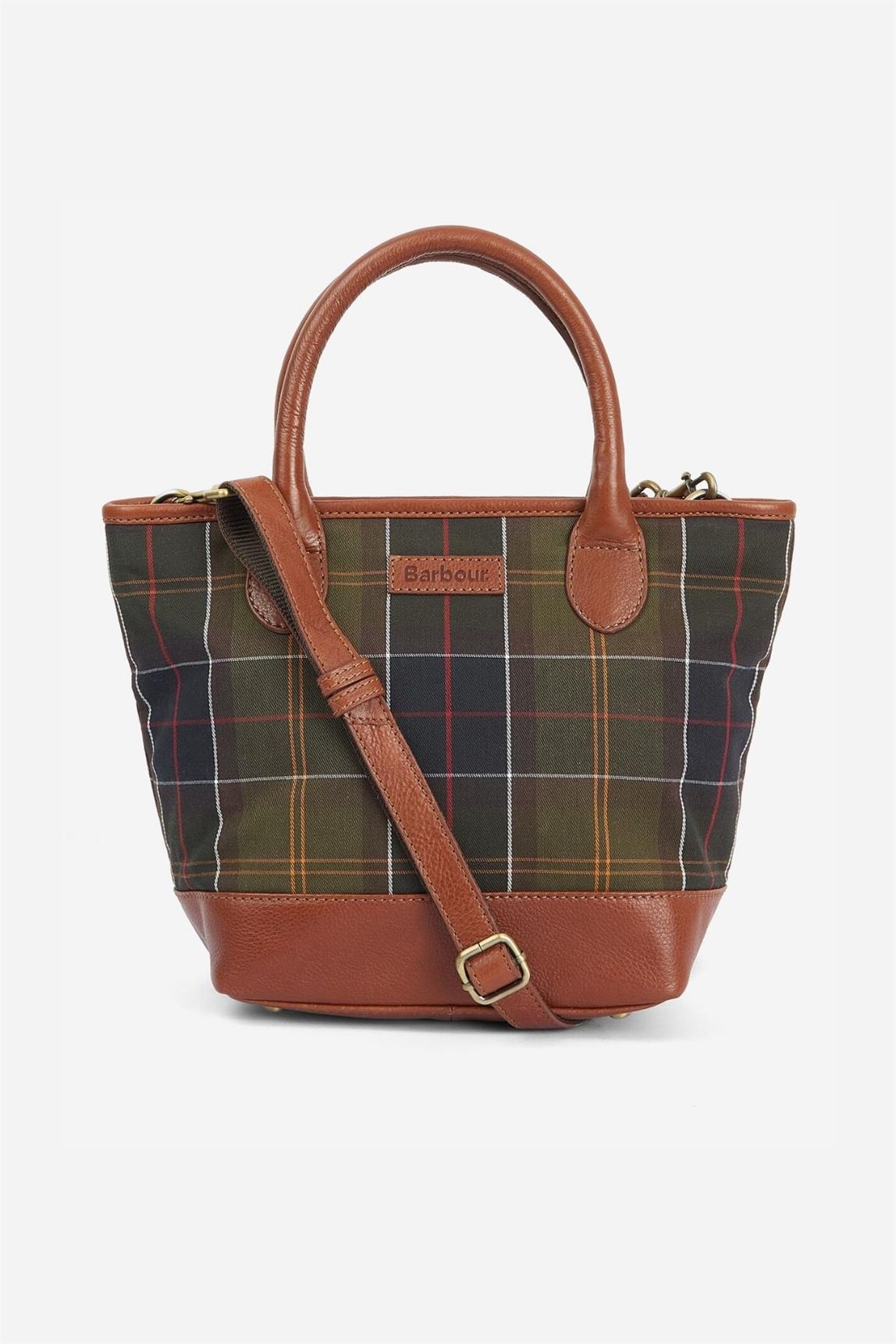 Barbour Katrine Tartan Leather Çanta TN11 Classic Tartan